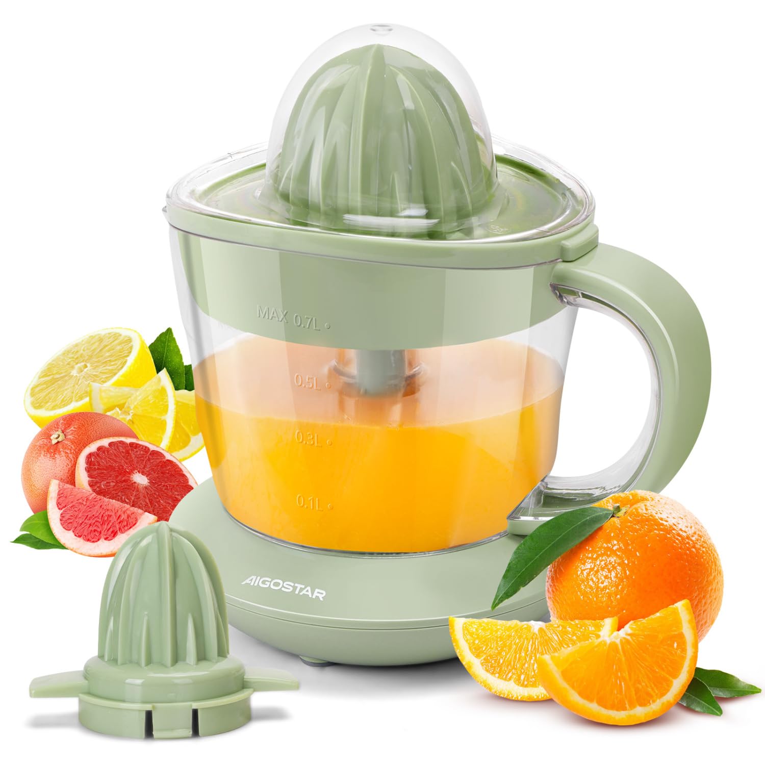 آب مرکبات گیری برقی آیگواستارAigostar آبگیر لیمو ۴۰ وات آبگیر پرتقال ۰.۷ لیتر ۲ جهت چرخش آبگیر مرکبات برقی