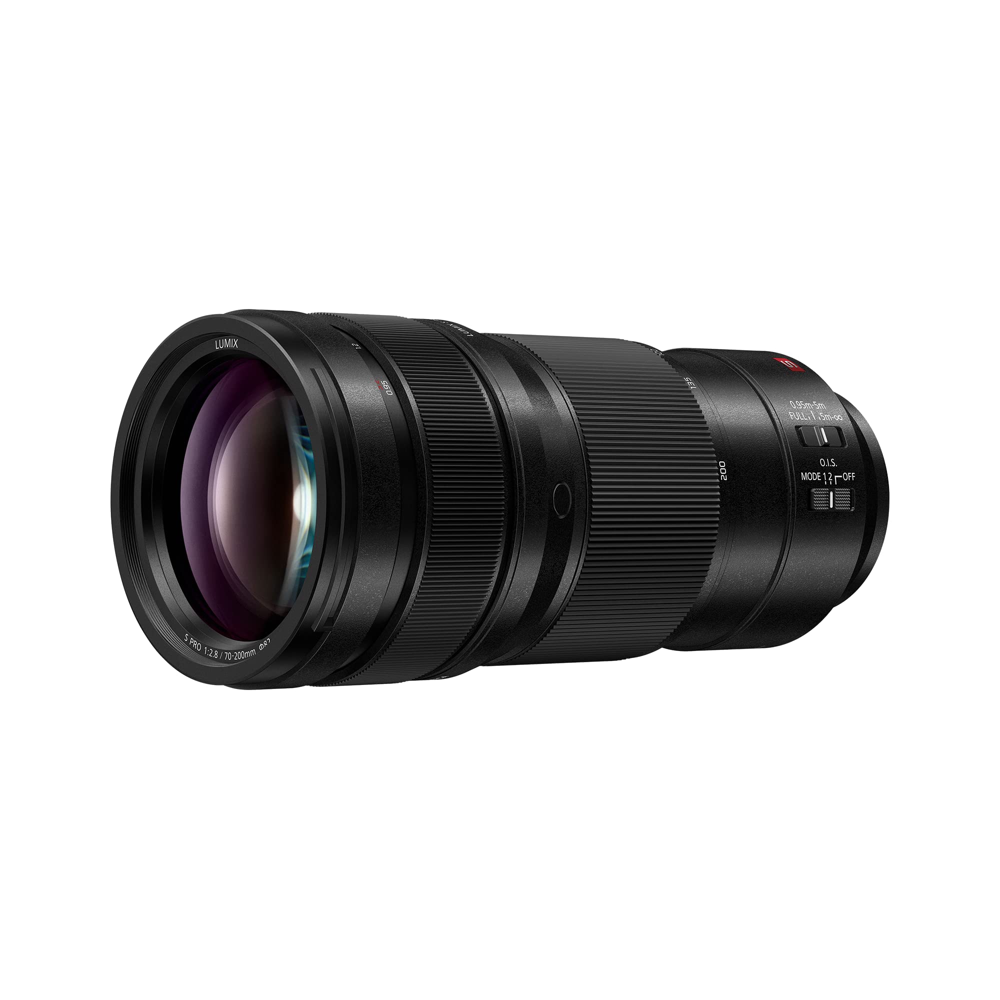 لنز پاناسونیک S-E70200E LUMIX S PRO (70-200mm، F2.8، مقاوم در برابر گرد و غبار، پاشش آب و سرما) مشکی