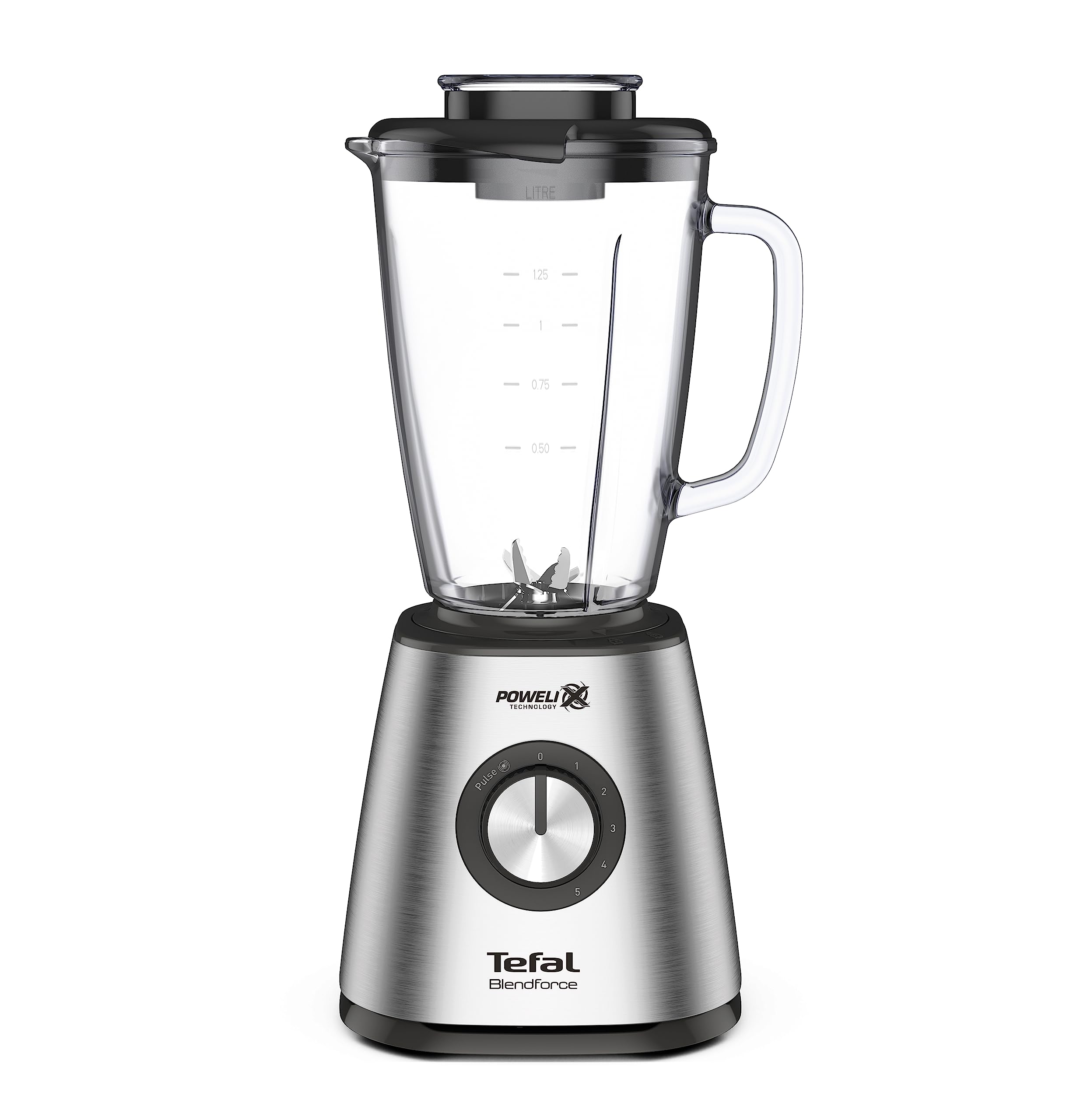 مخلوط کن تفال فرانسه Tefal BL439D  وات 800 | 5 سرعته | عملکرد پالس | 6 عدد چاقو پاولیکس | ظرف شیشه ای حرارتی 1.75 لیتری | یخ شکن