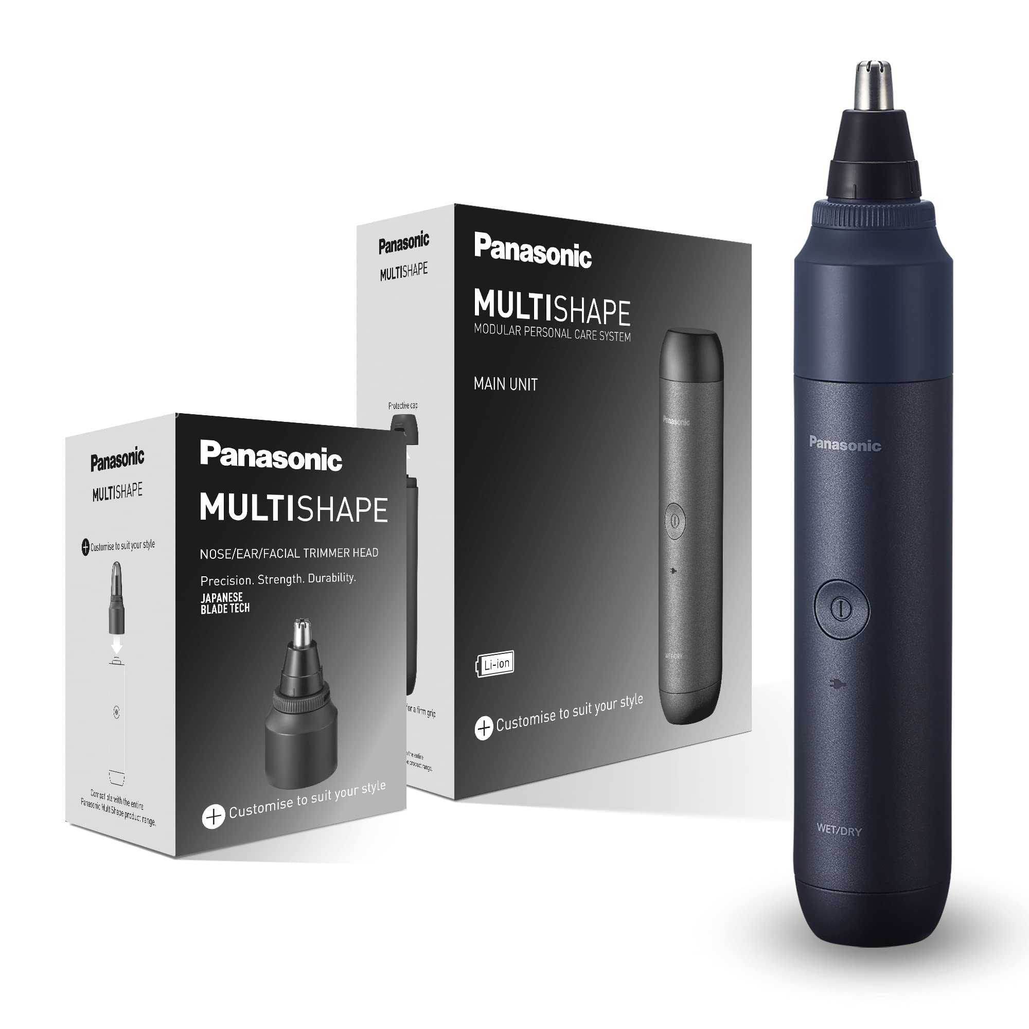 سیستم اصلاح مدولار پاناسونیک MULTISHAPE ER-CNT1، موزن بینی/گوش/ابرو برای آقایان با باتری لیتیوم-یونی قابل شارژ، کیت شروع اصلاح بینی