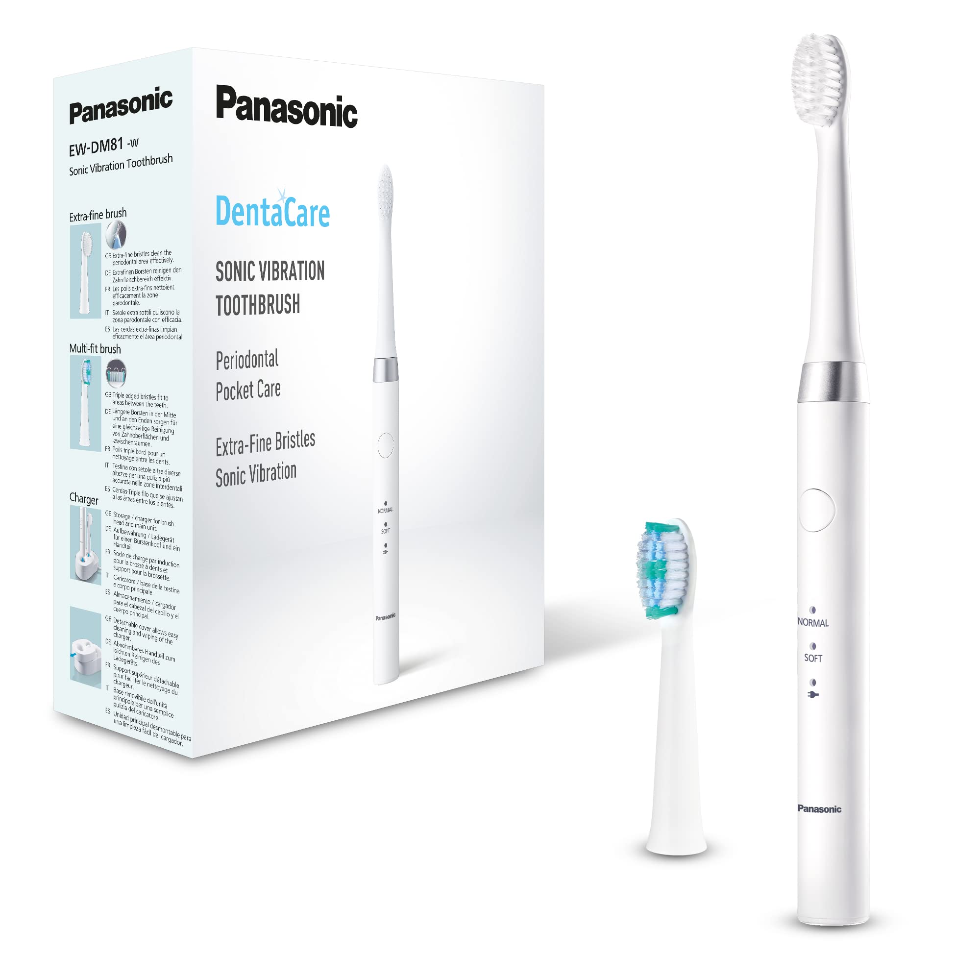 مسواک سونیک پاناسونیک EW-DM81 با عملکرد شروع نرم، سفید