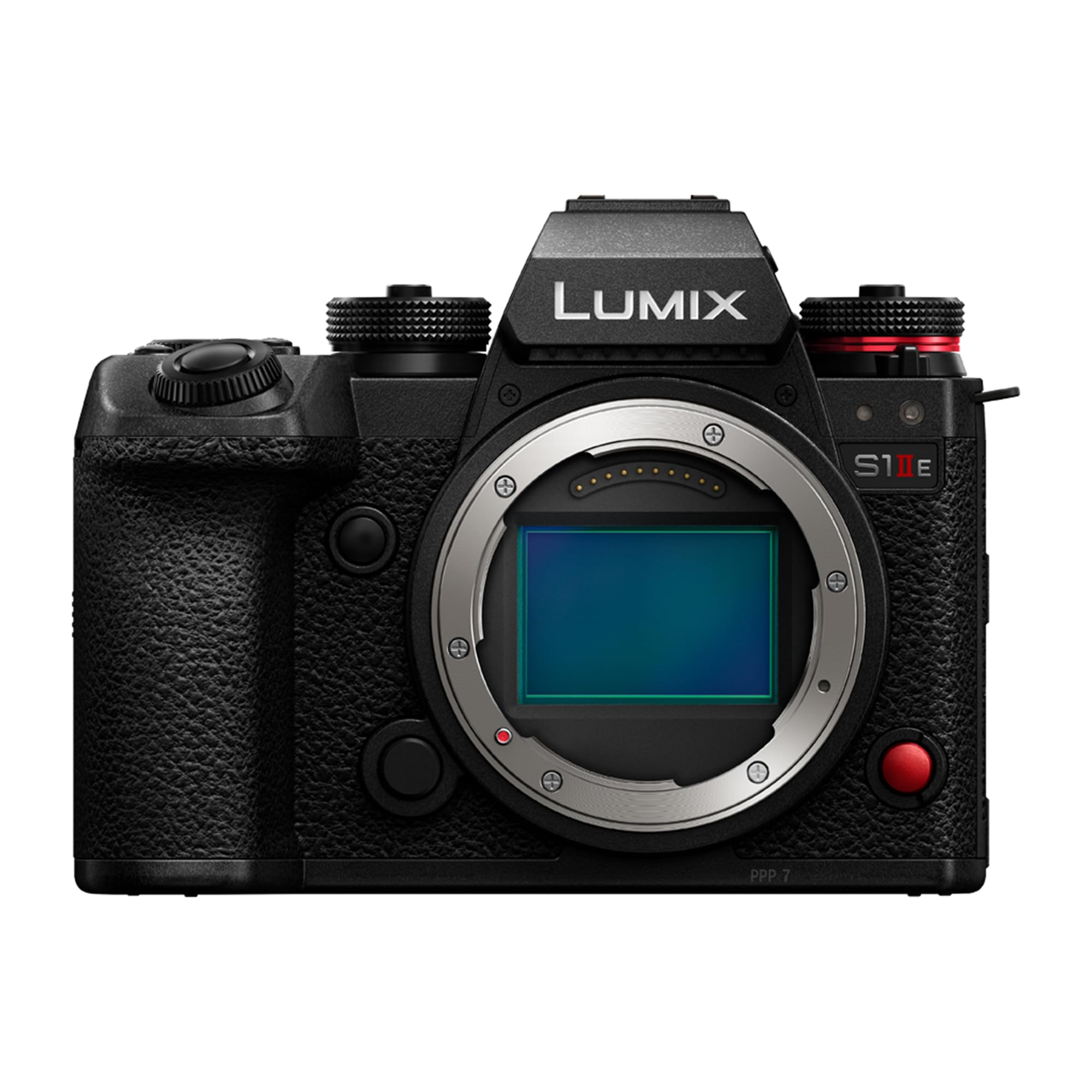 دوربین فول فریم بدون آینه پاناسونیک LUMIX S1IIE، فقط بدنه، ۲۴ مگاپیکسل، فیلمبرداری CS4K با سرعت ۶۰ فریم بر ثانیه، فیلمبرداری ۶K با سرعت ۳۰ فریم بر ثانیه در حالت باز، فرمت ProRes RAW، فوکوس خودکار فاز هیبریدی، مانت L، مشکی