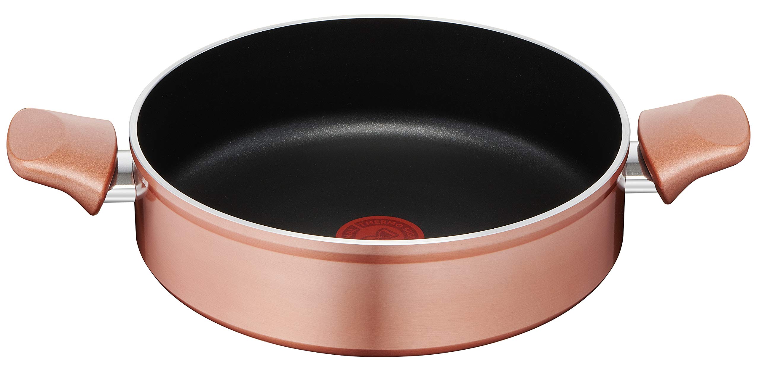 ماهیتابه مسی نچسب لاگوستینا با ۲ دسته، آلومینیوم، مس ۲۴ سانتی‌متری