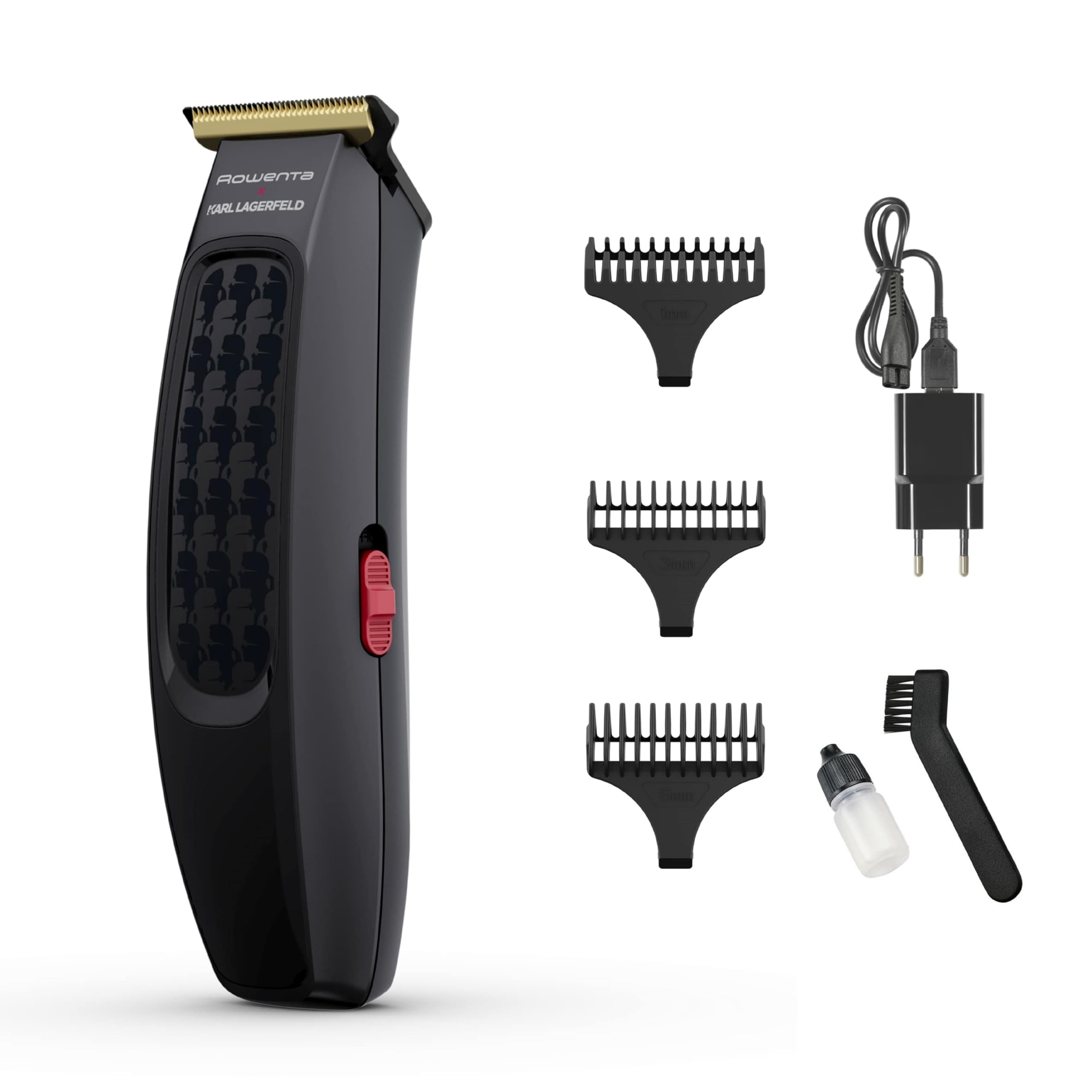 ماشین اصلاح مو روونتا آلمان Rowenta x KARL TN182LF0 تیغه‌های تیتانیومی، نشانگر باتری LED