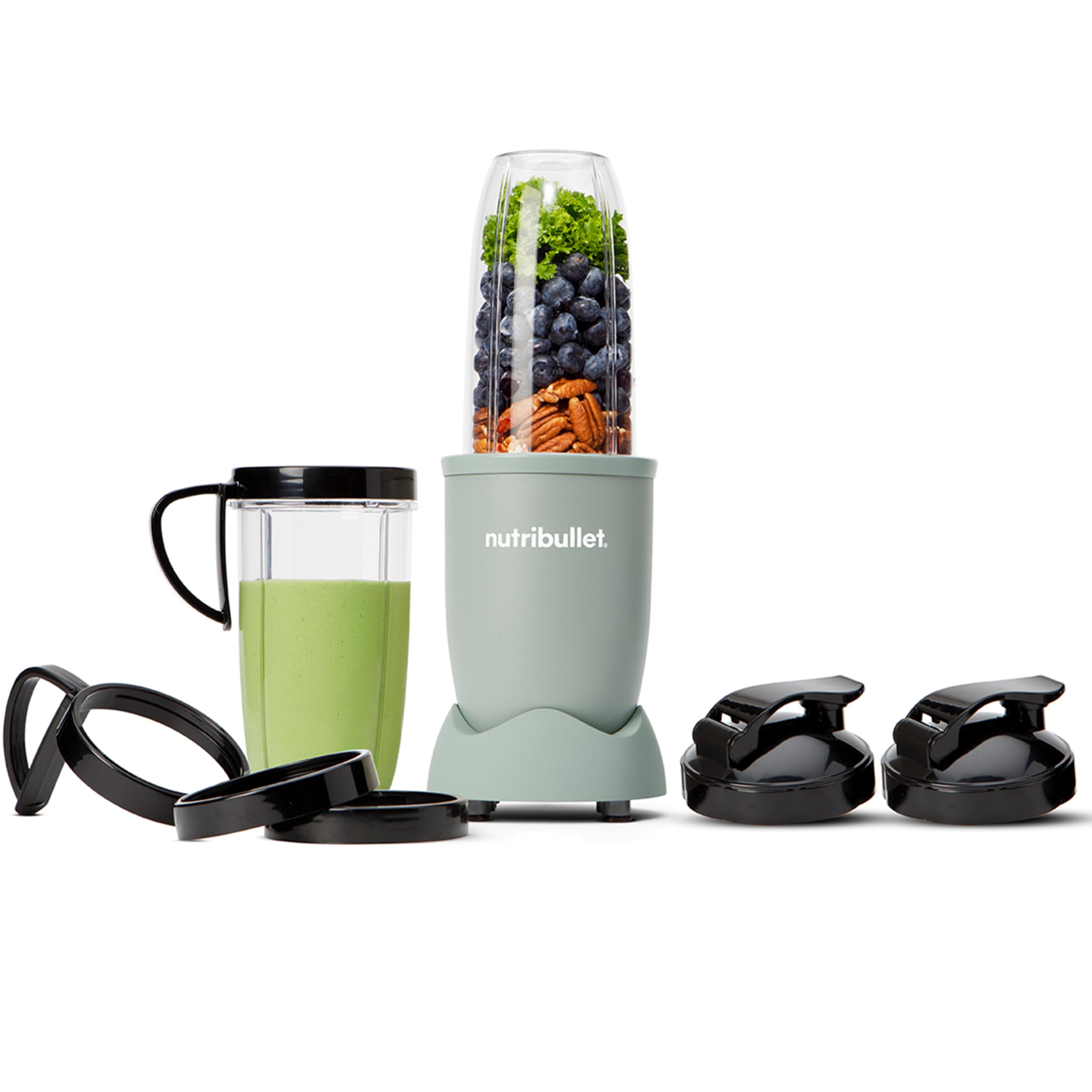 اسموتی‌ ساز نوتری‌ بولت آمریکا Nutribullet Pro 900، مخلوط کن برقی، خردکن، مخلوط کن اسموتی، مخلوط کن چند منظوره، قدرت 900 وات، فنجان های 900 میلی لیتری و 710 میلی لیتری، Matt Jade، بسته بندی Matt Jade NB910MAJD به همراه لوازم جانبی