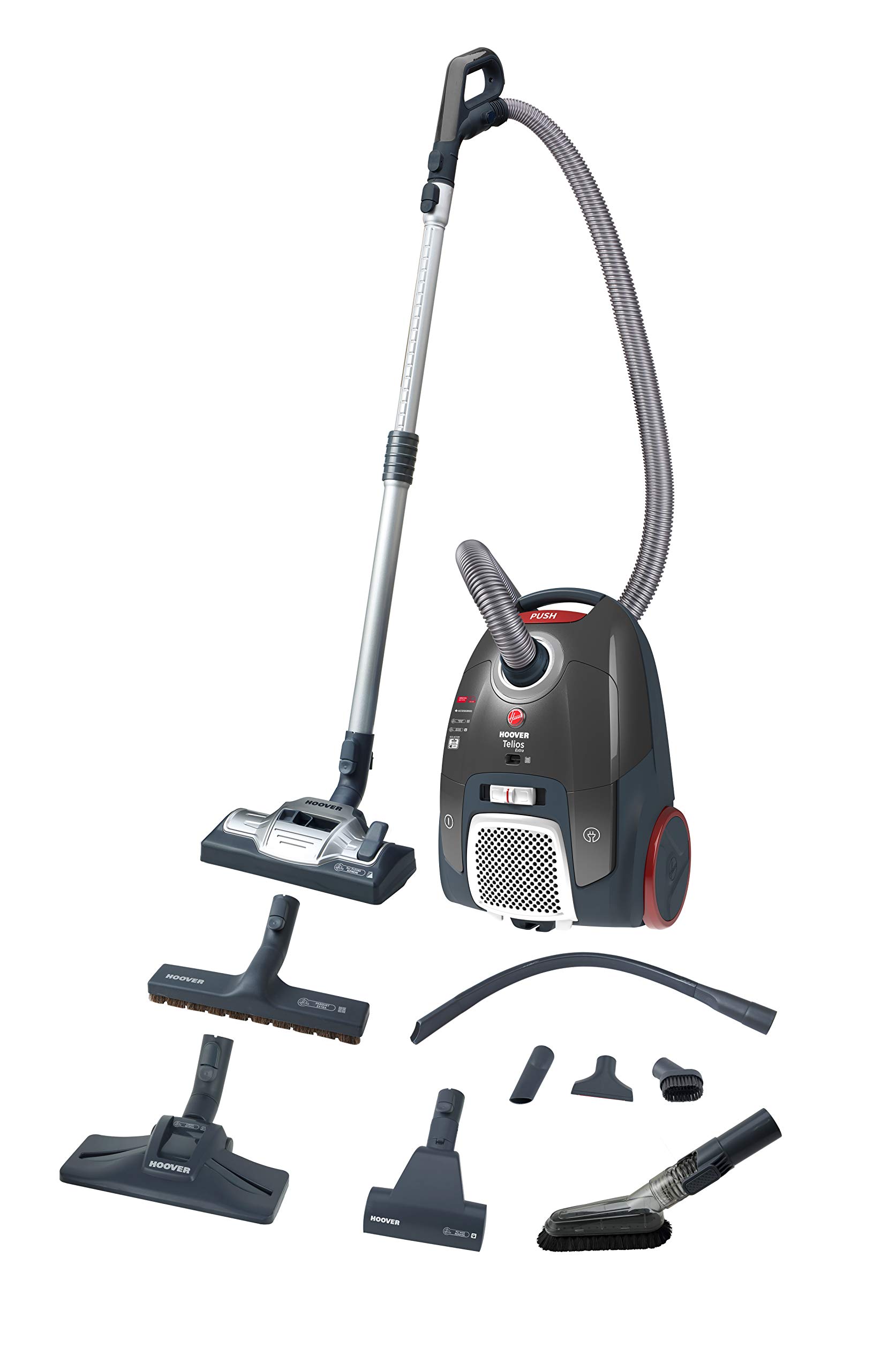 جارو برقی هوور آمریکا Hoover  TX63SE 011، ایده آل برای خانه و خودرو، ظرفیت کیسه گرد و غبار بزرگ، فیلتر EPA قابل شستشو