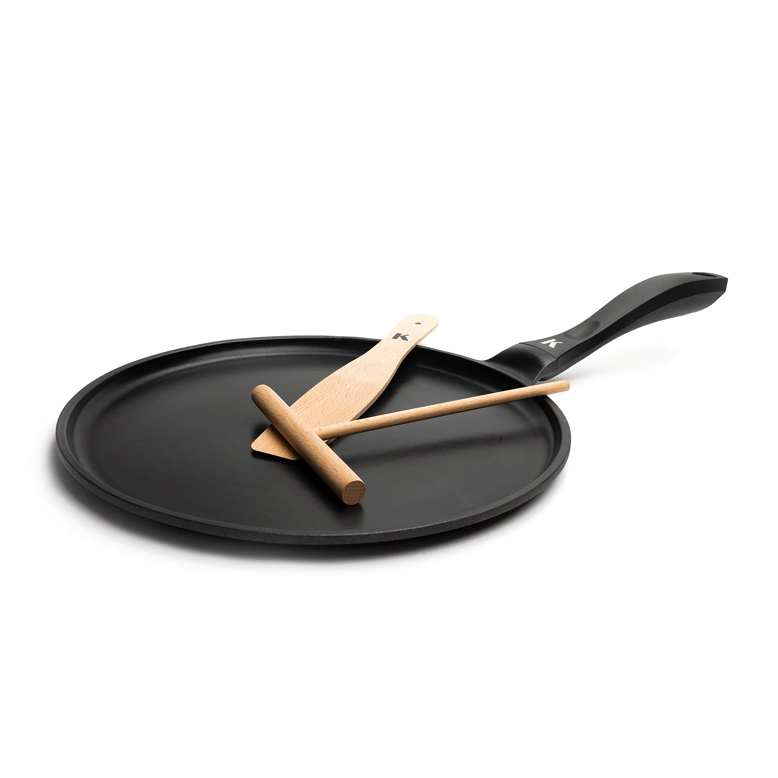 ماهیتابه کرپ القایی کلامر آلمان KLAMER 28 سانتی متری، قالب پنکیک با آلومینیوم ریخته گری، تابه پنکیک، پوشش نچسب تابه Palatschinken