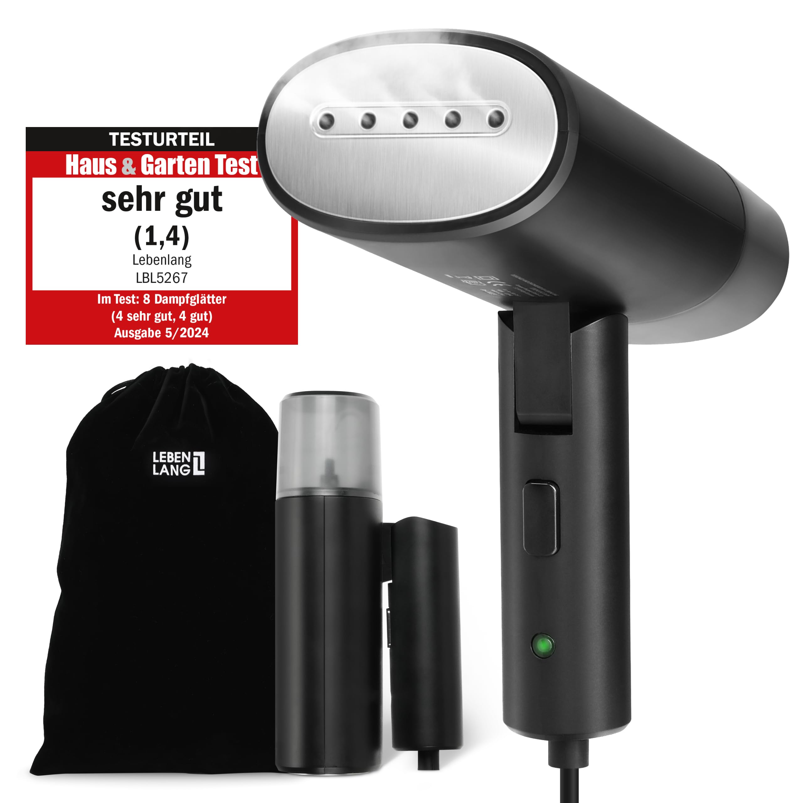 اتو بخار گر لبن لانگ آلمان Steamer Steamer Travel - Compact Foldable . ست مسافرتی I Steam Iron برس بخار اتو بخار برای اتو بخار در تعطیلات بخارشوی مسافرتی I Mini Handheld Travel Steamers