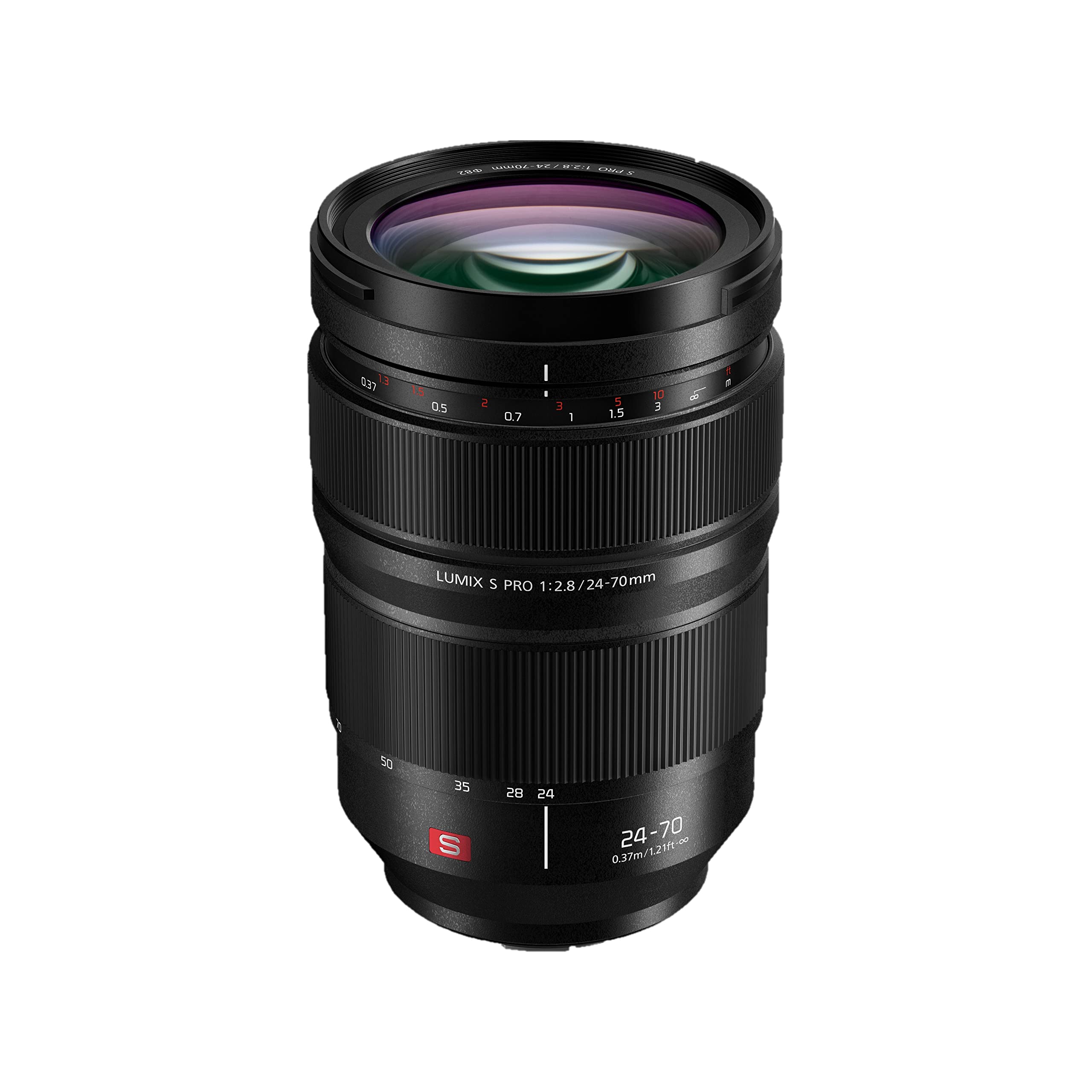 لنز پاناسونیک S-E2470E LUMIX S PRO (24-70 میلی‌متر، F2.8، مقاوم در برابر گرد و غبار، پاشش آب و سرما) مشکی