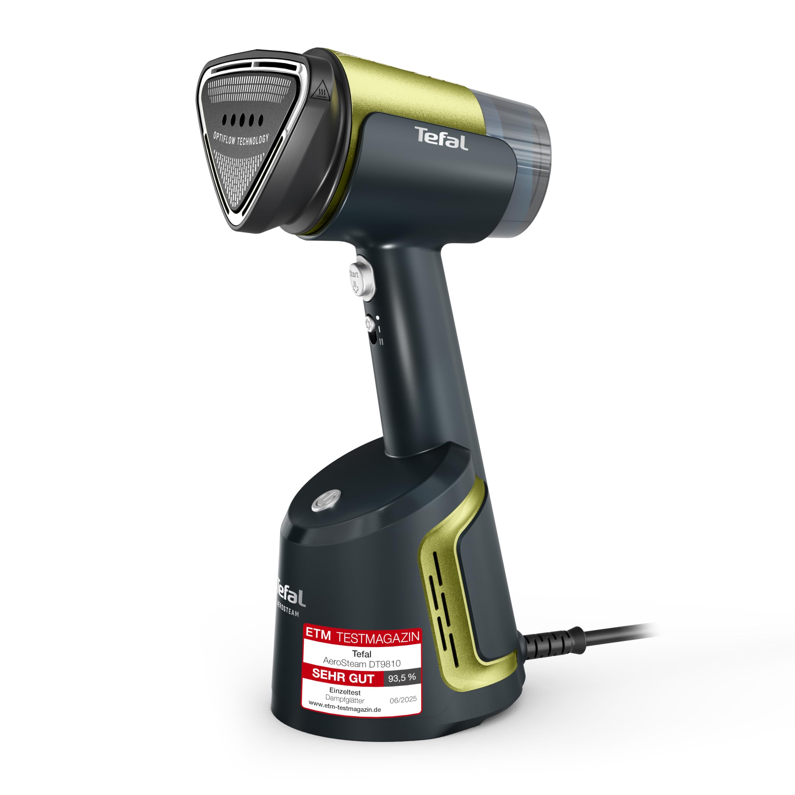 اتو بخارگر تفال فرانسه Tefal DT9810F0مدل Aero، کف سرامیکی، خروجی بخار 20 گرم در دقیقه، مخزن آب 100 میلی‌لیتر