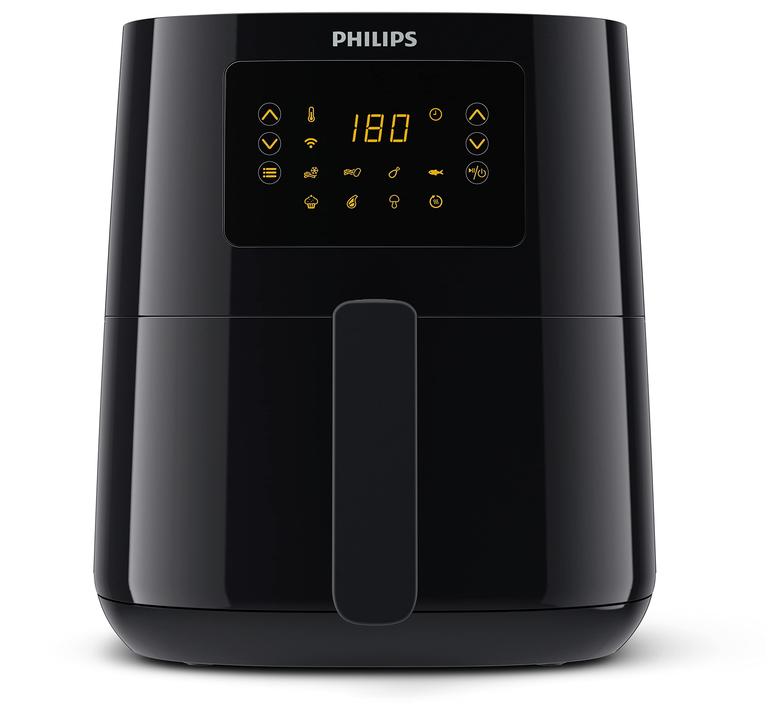 سرخ کن هوای گرم فیلیپس هلند Philips Airfryer سری 5000، اندازه بزرگ، 4.1 لیتر (0.8 کیلوگرم)، عملکردهای آشپزی 13 در 1، اتصال Wifi، 90٪ چربی کمتر با فناوری هوای سریع، برنامه HomeID، سازگار با الکسا (HD9255/90)