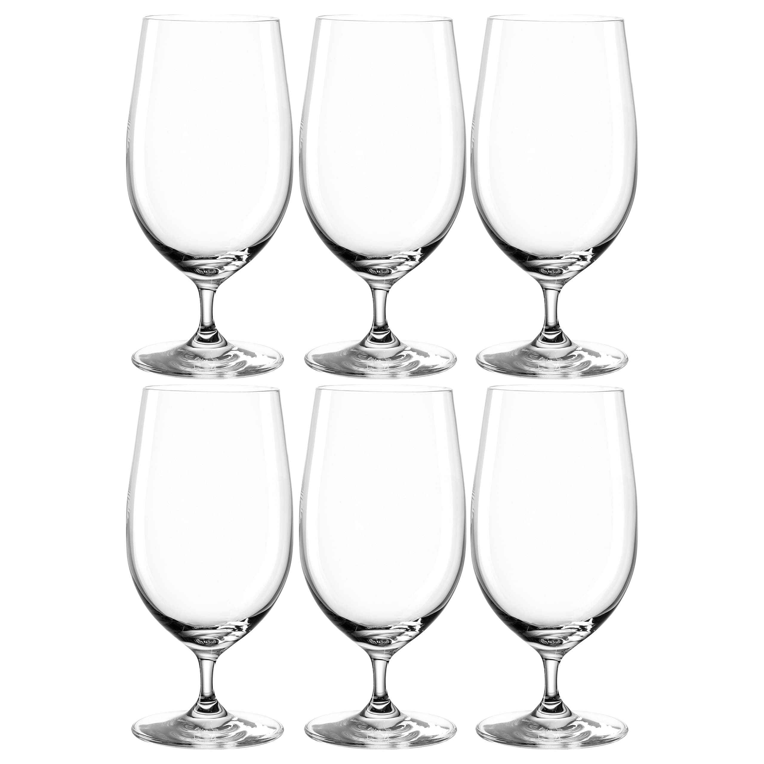 ست لیوان آبجو Leonardo Ciao+، 6 عددی، طرح لاله آبجو با دسته بلند، لیوان‌های آبجو قابل شستشو در ماشین ظرفشویی، ارتفاع 16 سانتی‌متر، 300 میلی‌لیتر محتوای قابل استفاده، 390 میلی‌لیتر پر، 6 لیوان آبجو 390 میلی‌لیتری کد 061451