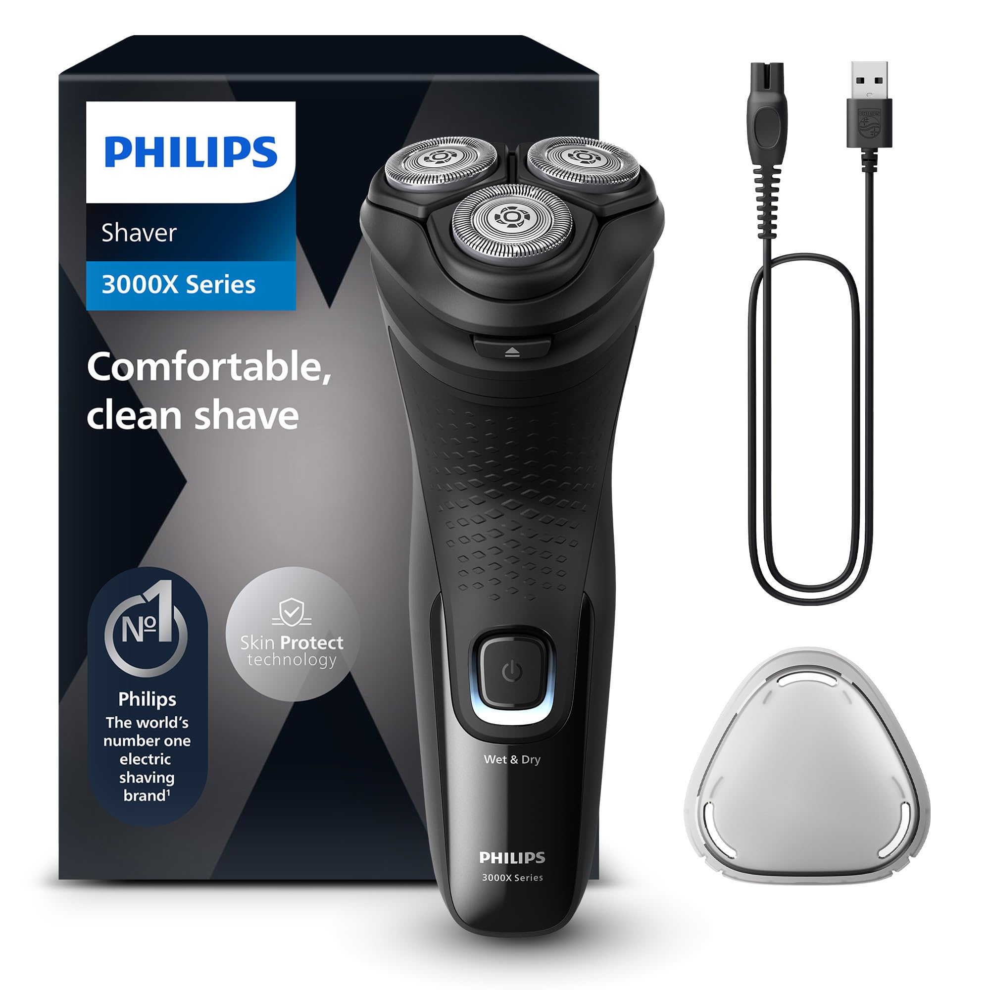 ریش‌ تراش فیلیپس هلند Philips Shaver X3001/00 خشک و تر مخصوص آقایان مجهز به فناوری SkinProtect