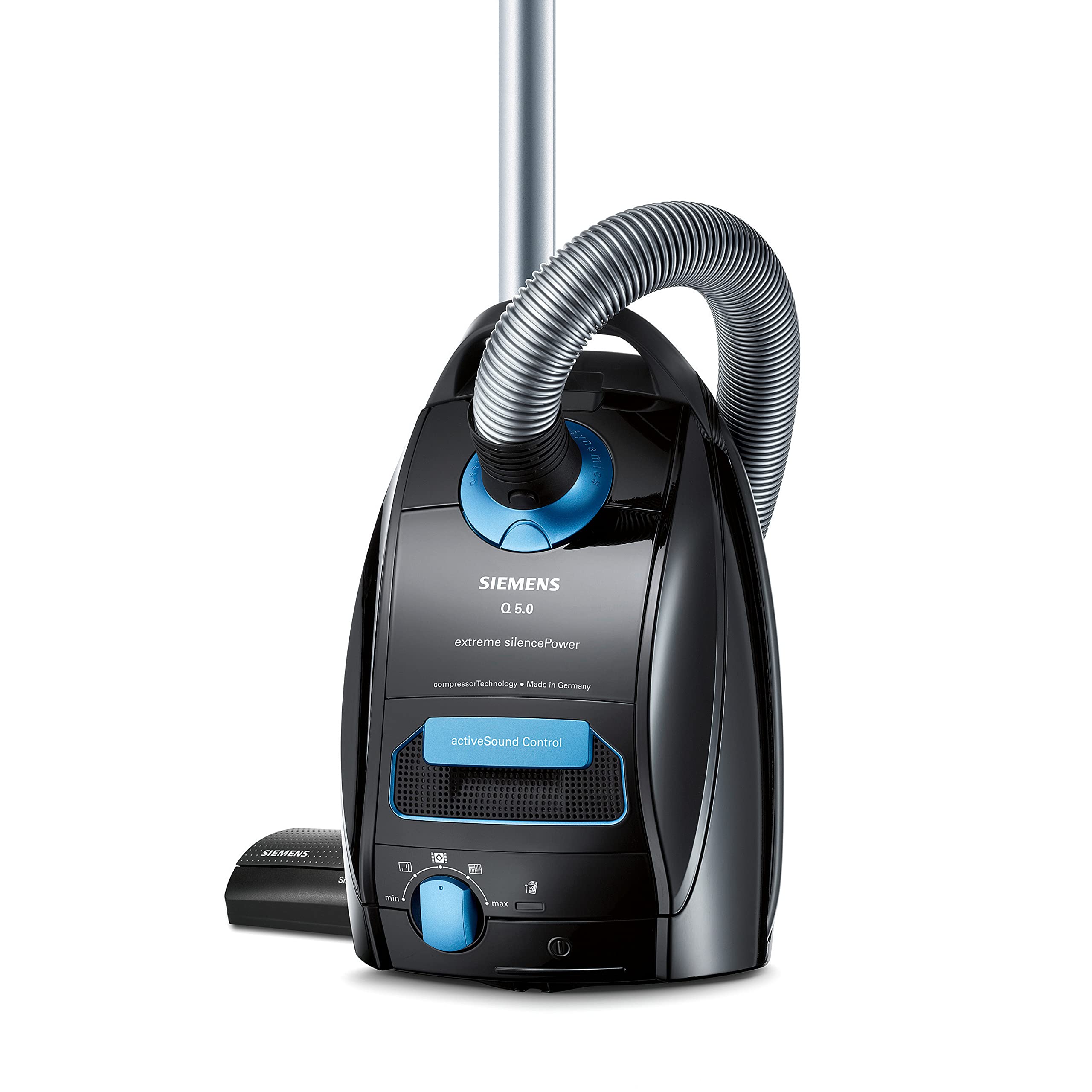 جارو برقی زیمنس آلمان با کیسه Q5.0 سکوت فوق العاده Power VSQ5X1230 جارو برقی ایده آل برای مبتلایان به آلرژی