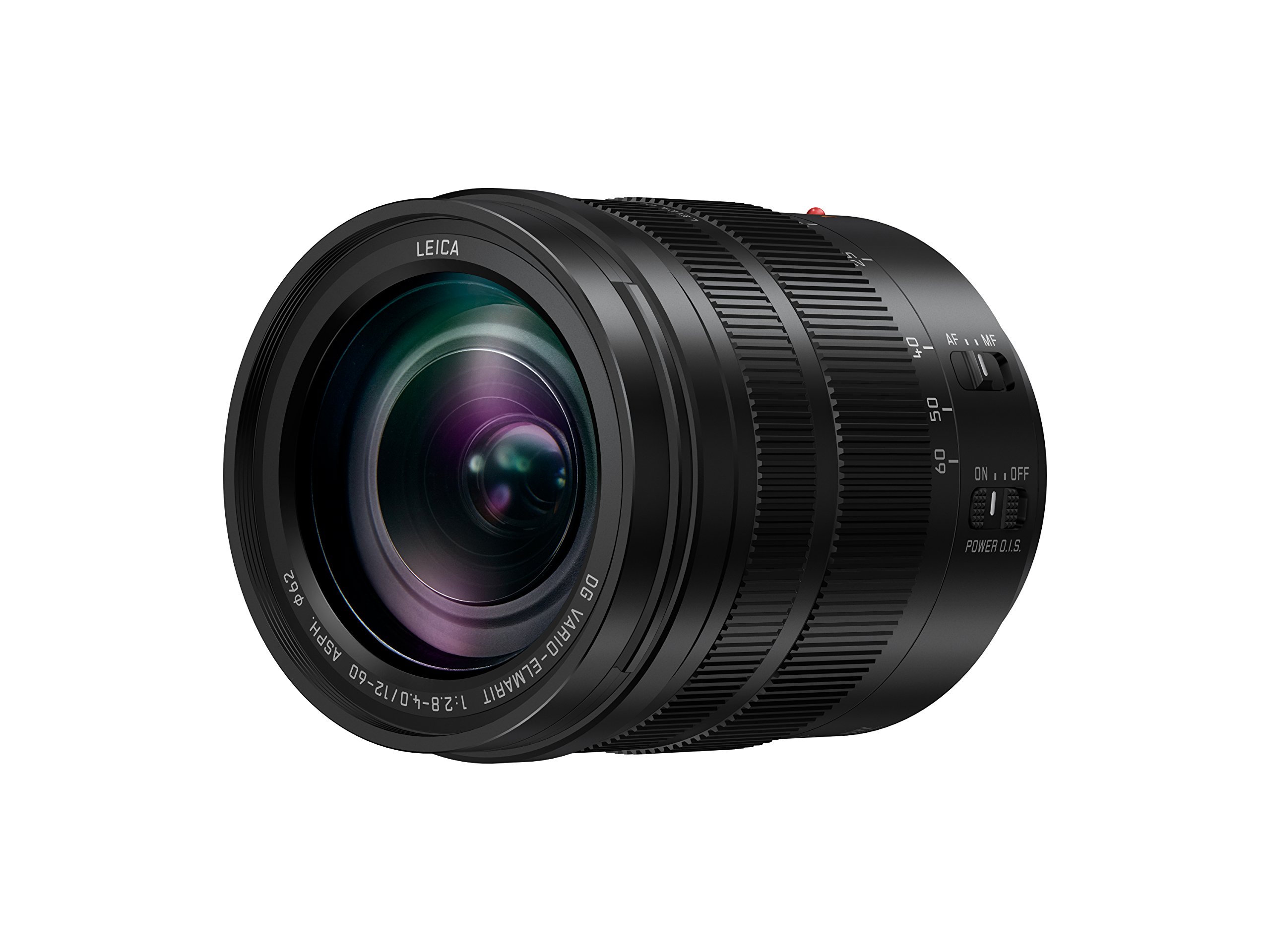 لنزهای دوربین Panasonic H-ES12060E Leica DG Vario-Elmarit (12-60mm/F2.8-4.0، زوم استاندارد، IS دوگانه، ضد گرد و غبار و پاشش آب، مشکی)