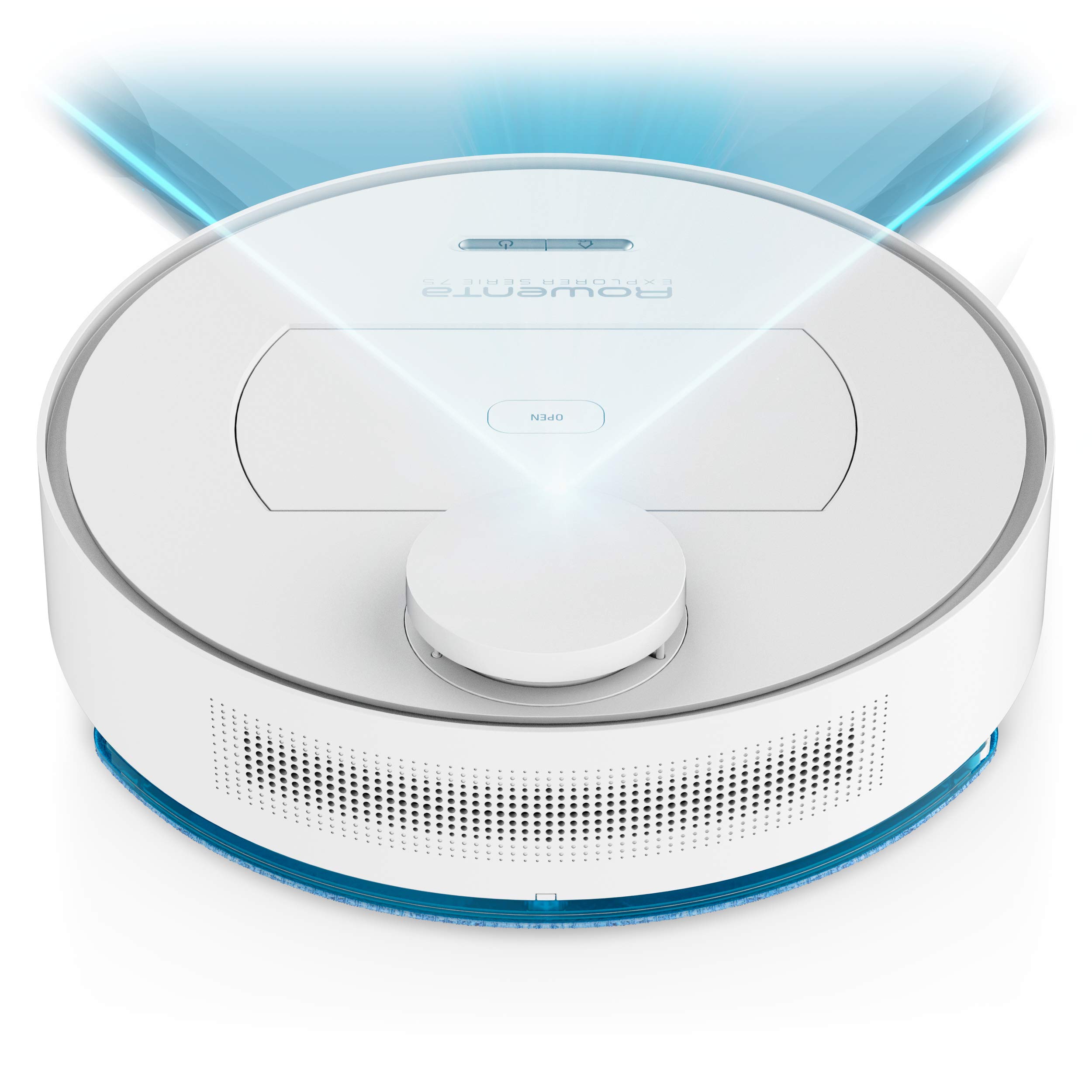 جاروبرقی رباتیک Rowenta سری X-Plorer 75 RR7687 | ناوبری با دقت بالا | کیت آلرژی | مدل مراقبت از حیوانات | تمیز کردن 4 کاره | سازگاری با تلفن هوشمند و دستیار صوتی | 65 دسی‌بل | ناوبری لیزری با دقت بالا 150 دقیقه