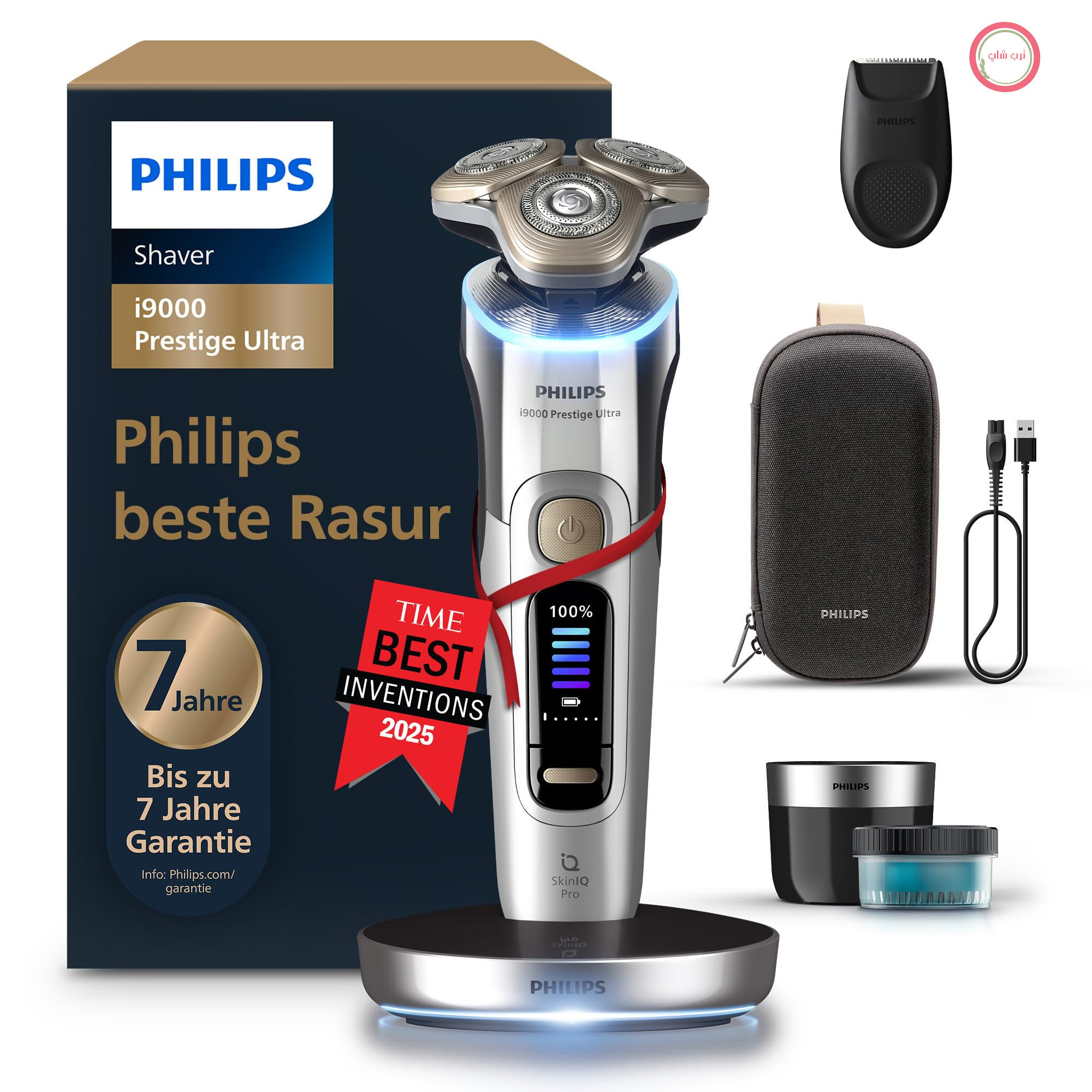 ریش تراش فیلیپس هلند Philips XP9404/31 خشک و مرطوب مردانه، کروم، حسگر فشار و حرکت