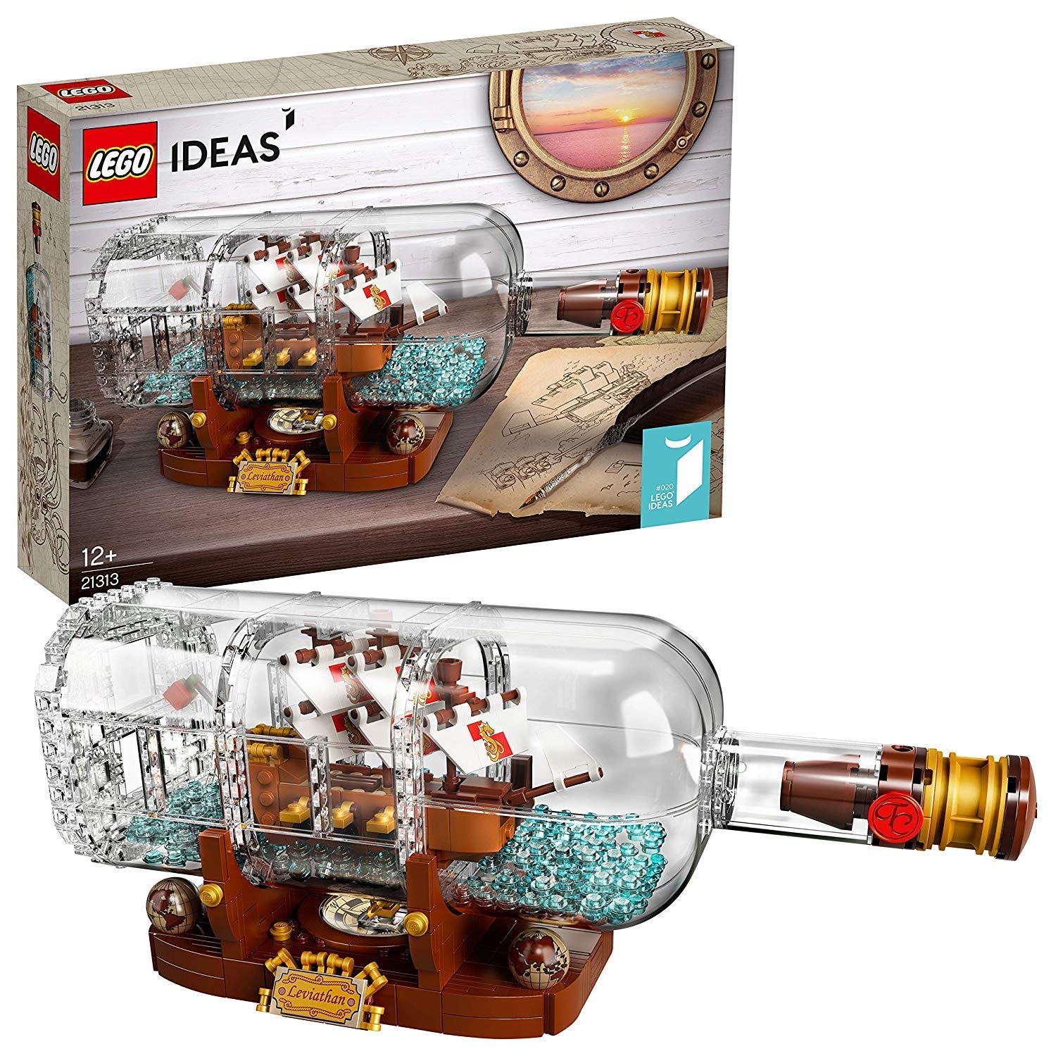 اسباب بازی لگو LEGO Ideas مدل 21313 کشتی در بطری مناسب برای علاقه‌مندان به مدل‌سازی