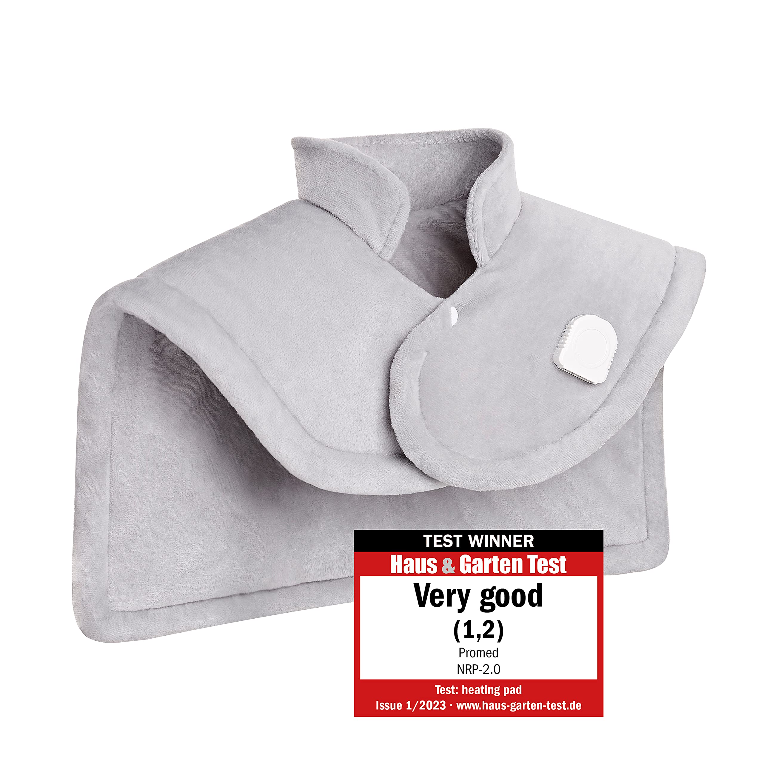 پد گرم کننده Promed برای پشت و گردن با خاموش شدن خودکار، پد گرم کننده شانه و پشت NRP-2.0، پد گرم کننده برای پشت 52 x 56 سانتی متر، پانچو حرارتی قابل شستشو