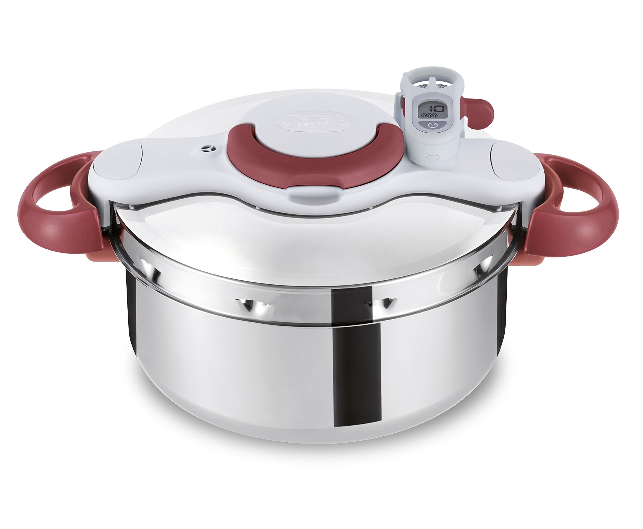 زودپز تفال فرانسه Tefal P46207 القایی 6 لیتری، زودپز با سبد پخت و پز و تایمر