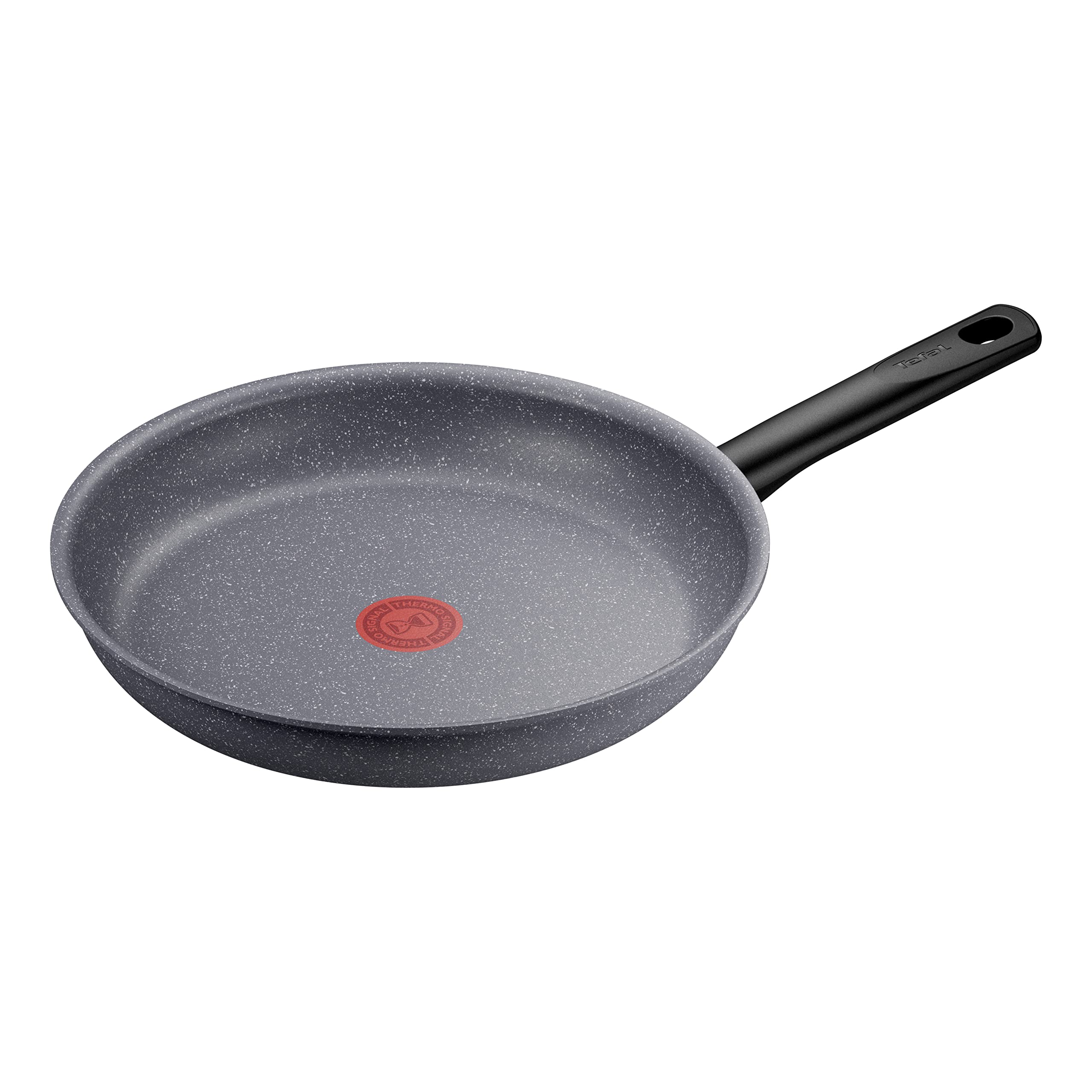 ماهیتابه تفال G28006 طبیعی ماهیتابه 28 سانتی | پوشش نچسب Mineralia+ | Thermo-Signal مناسب برای انواع اجاق گازهای القایی | اثر سنگ معدنی، خاکستری