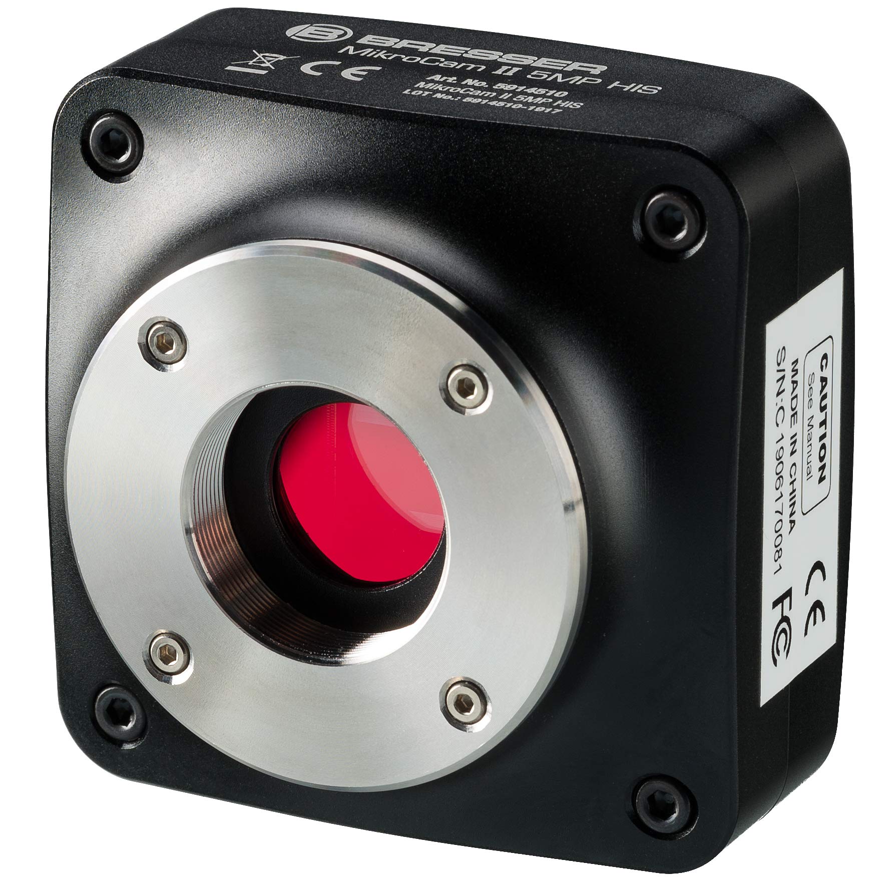 دوربین میکروسکوپ Bresser MikroCamII 5MP HIS با حسگر حساس به نور و کم‌نویز Sony® IMX264 و تراشه نرم‌افزاری جامع - رنگی 5 مگاپیکسل