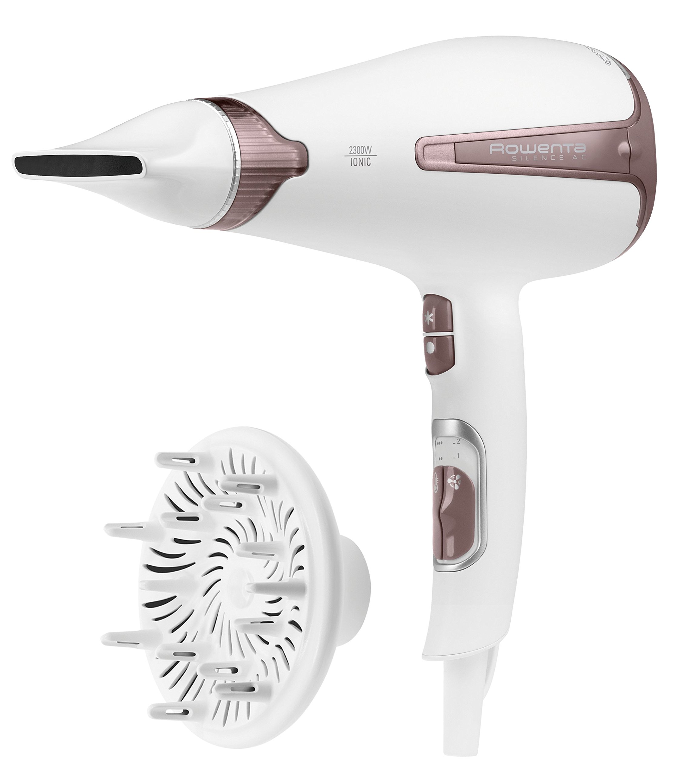 سشوار روونتا آلمان Rowenta CV7930 بی‌صدا، 2300 وات، سفید