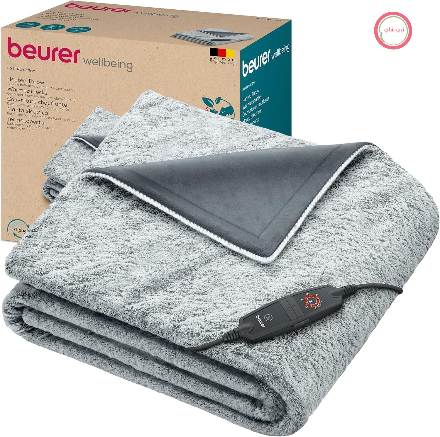 پتو برقی حرارتی بیورر آلمان Beurer HD 75 بسیار نرم و لطیف، 6 حالت تنظیم دما