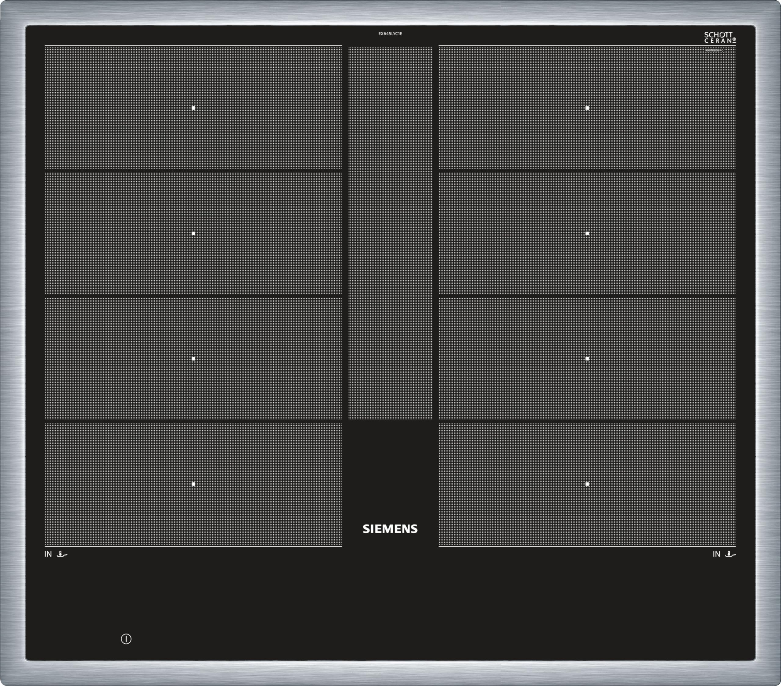 اجاق القایی زیمنس EX645LYC1E IQ 700 (خودکفا)، عرض 60 سانتی‌متر، صندلی بدون نیاز به سیستم varioInduktion Plus، سطوح قدرت از پیش تعیین‌شده powerMove Plus، قاب تخت 60 سانتی‌متری powerBoost برای پخت سریع‌تر