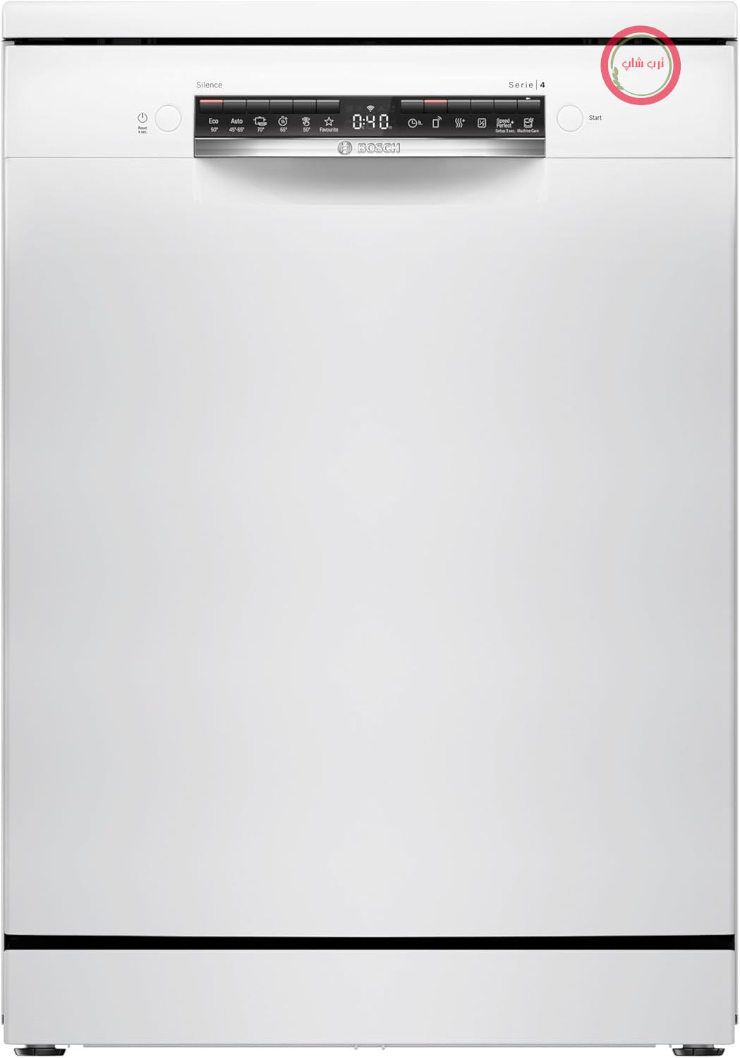 ماشین ظرفشویی بوش 60 سانتی‌متری، ایستاده، برنامه بی‌صدا، سبدهای VarioFlex و VarioDrawer - انعطاف‌پذیری و راحتی هنگام بارگیری، زمان شروع خودکار، خشک‌کن اضافی، SMS4HVW14E، سفید