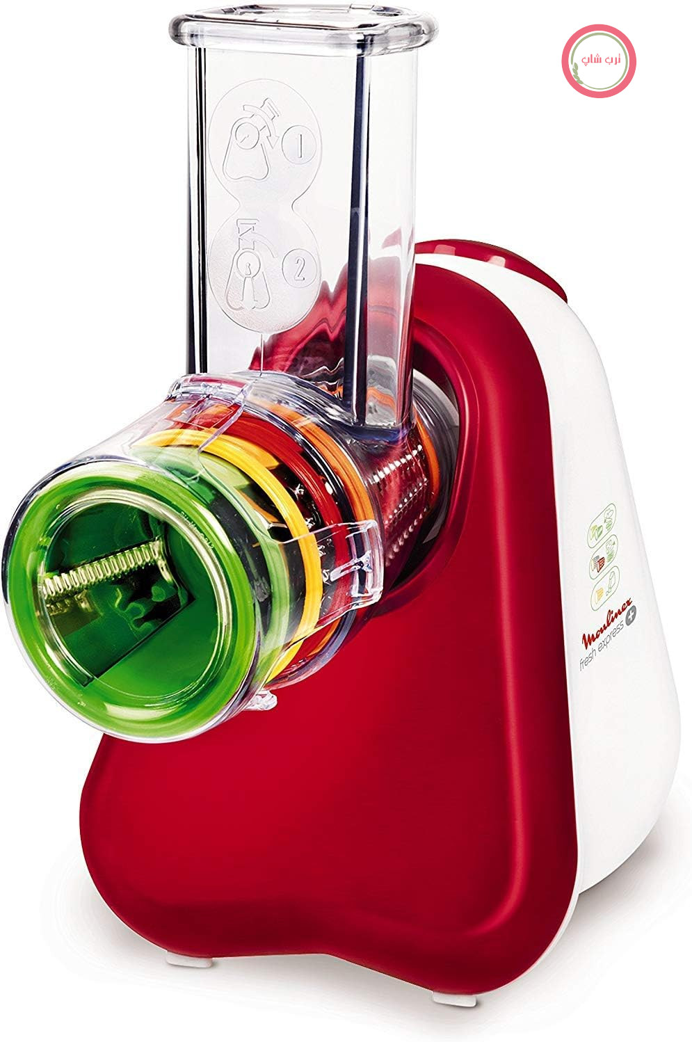 رنده برقی آشپزخانه مولینکس فرانسه Moulinex مدل DJ755G Fresh Express با 5 سری رنده و خردکن