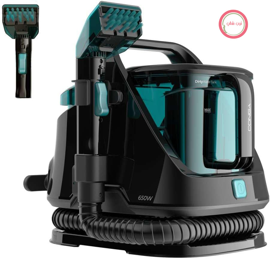 فرش شوی و مبل شوی سکوتک اسپانیا Cecotec Conga 5000 Carpet&Spot Clean XXL. قدرت: ۶۵۰ وات، دو مخزن