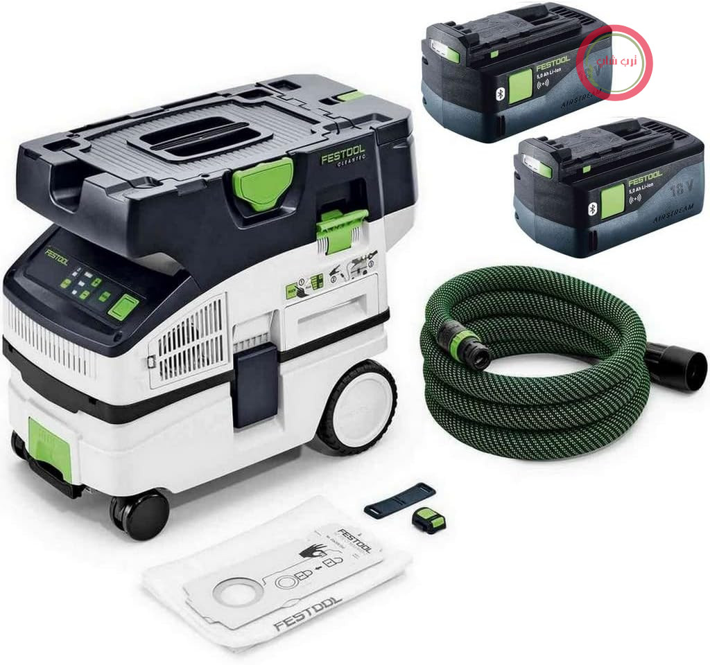 جاروبرقی بی‌سیم Festool CLEANTEC CTLC MINI I-Basic 577065 به همراه مجموعه باتری