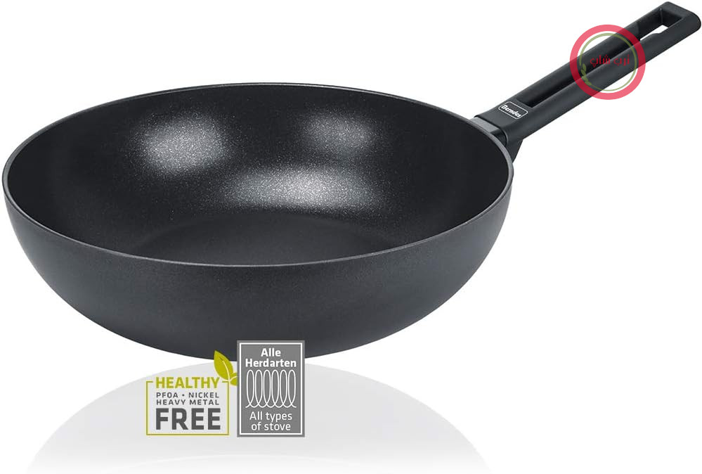 ماهیتابه برندس آلمان ووک مدل Wok Alu Induction سایز 30 سانتی‌متر - مناسب برای انواع اجاق گاز و اجاق القایی، روکش نچسب، ظروف نچسب