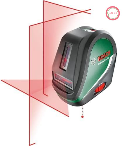 تراز لیزری خط‌کشی بوش آلمان Bosch مدل UniversalLevel 3 با میله تلسکوپی (خط‌کشی لیزری با خط عمودی در زاویه