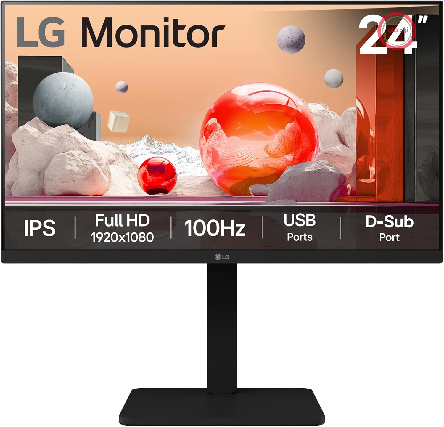 مانیتور 24 اینچی ال‌جی 24BA550-B.AEKQ ال‌جی IPS با وضوح 1920X1080