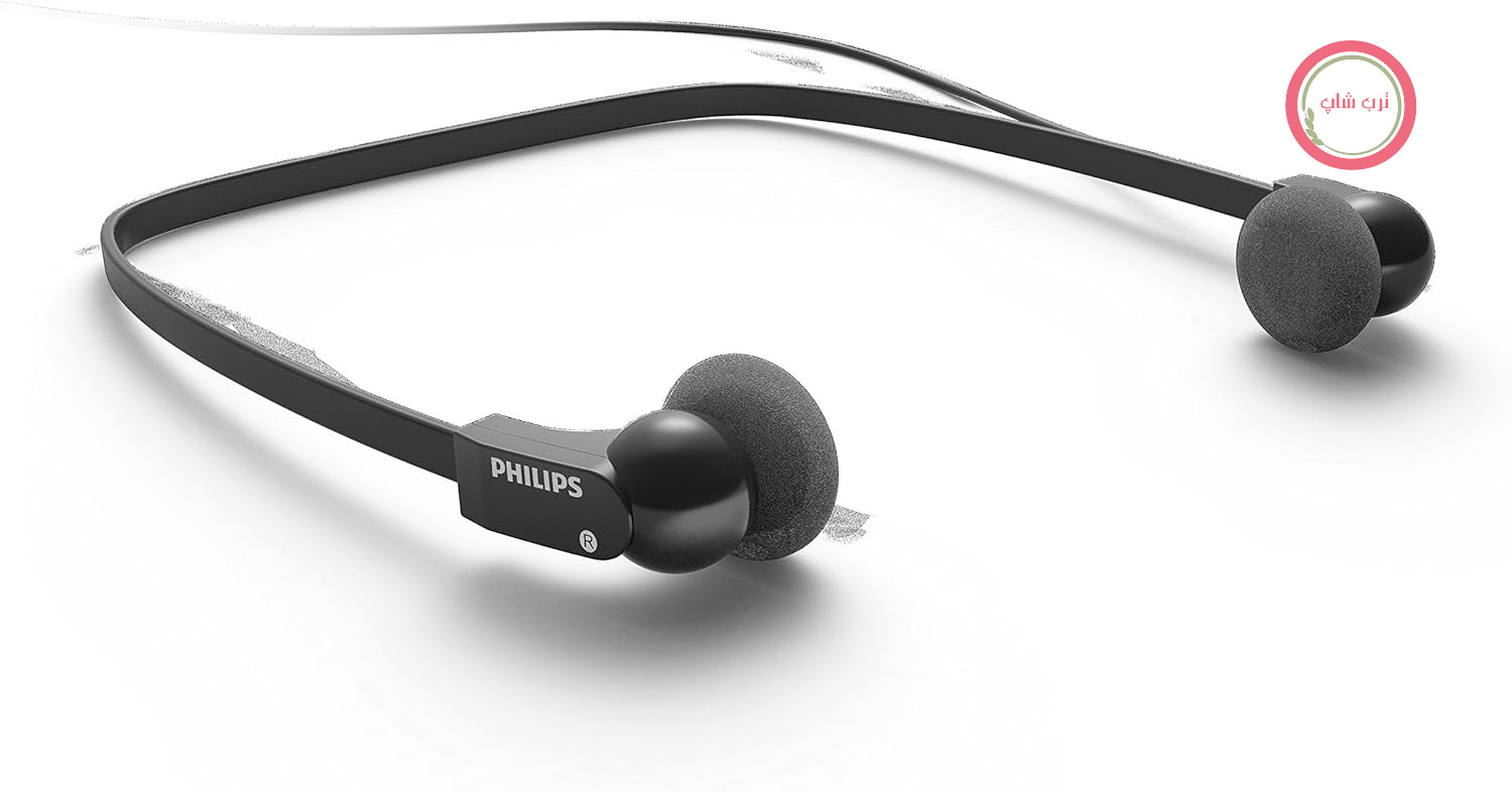 هدفون‌های پخش Philips LFH0234/10، هدفون‌های استریو زیر چانه‌ای، سیستم‌های دیکته و پخش با جک 3.5 میلی‌متری، رنگ آنتراسیت