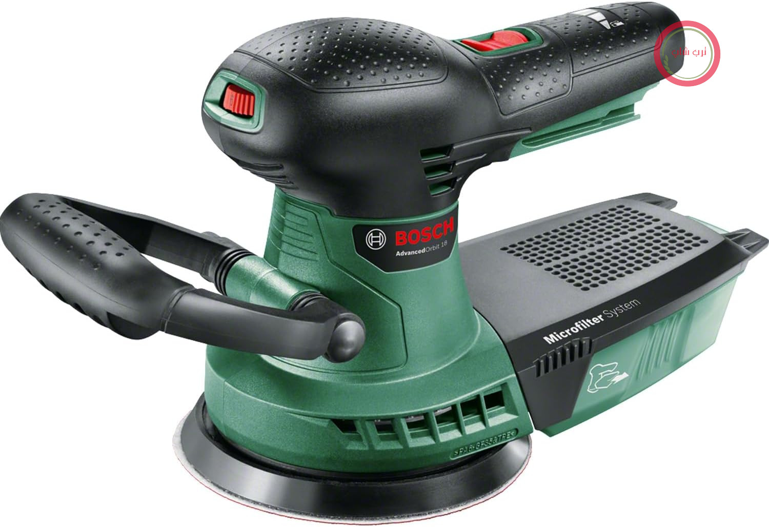 سنباده زن بی سیم و تصادفی بوش آلمان Bosch مدل AdvancedOrbit 18 (بدون باتری، قطر صفحه سنباده: 125 میلی