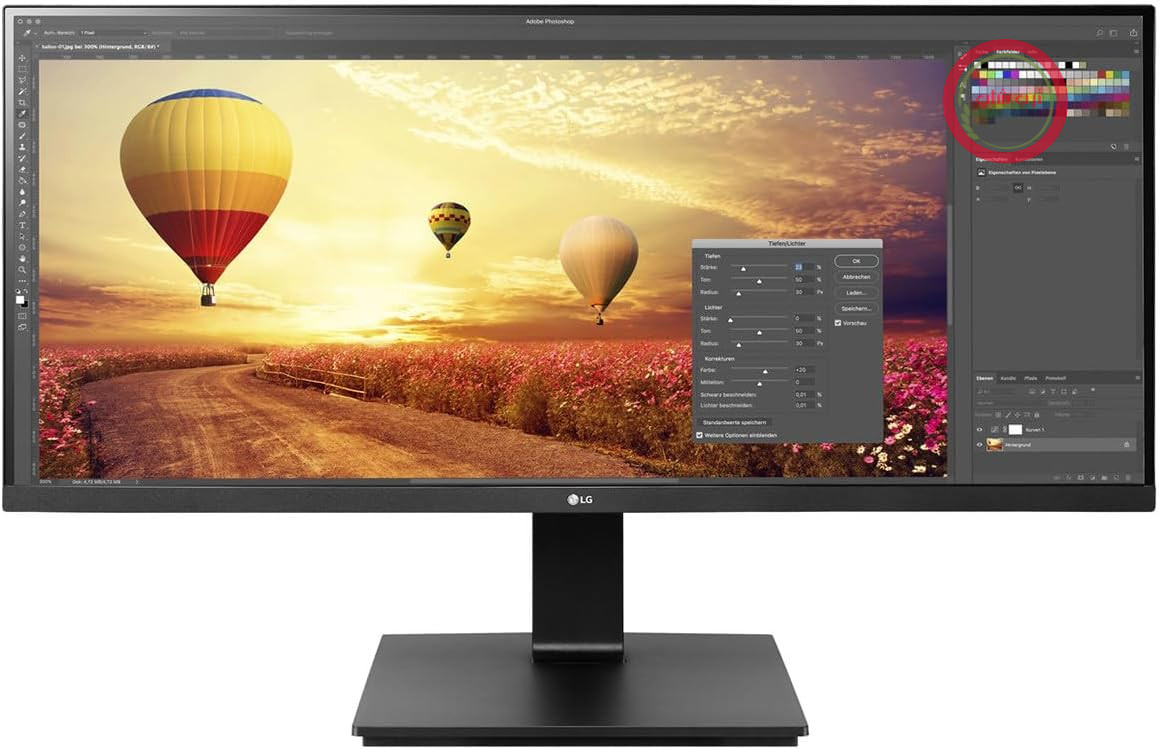 مانیتور فوق عریض ال‌جی 34BR65F-B با وضوح تصویر UWFHD، پنل IPS، پورت HDMI و درگاه Displayport (34BR65F-B) و اندازه 86.6 سانتی‌متر (34 اینچ)