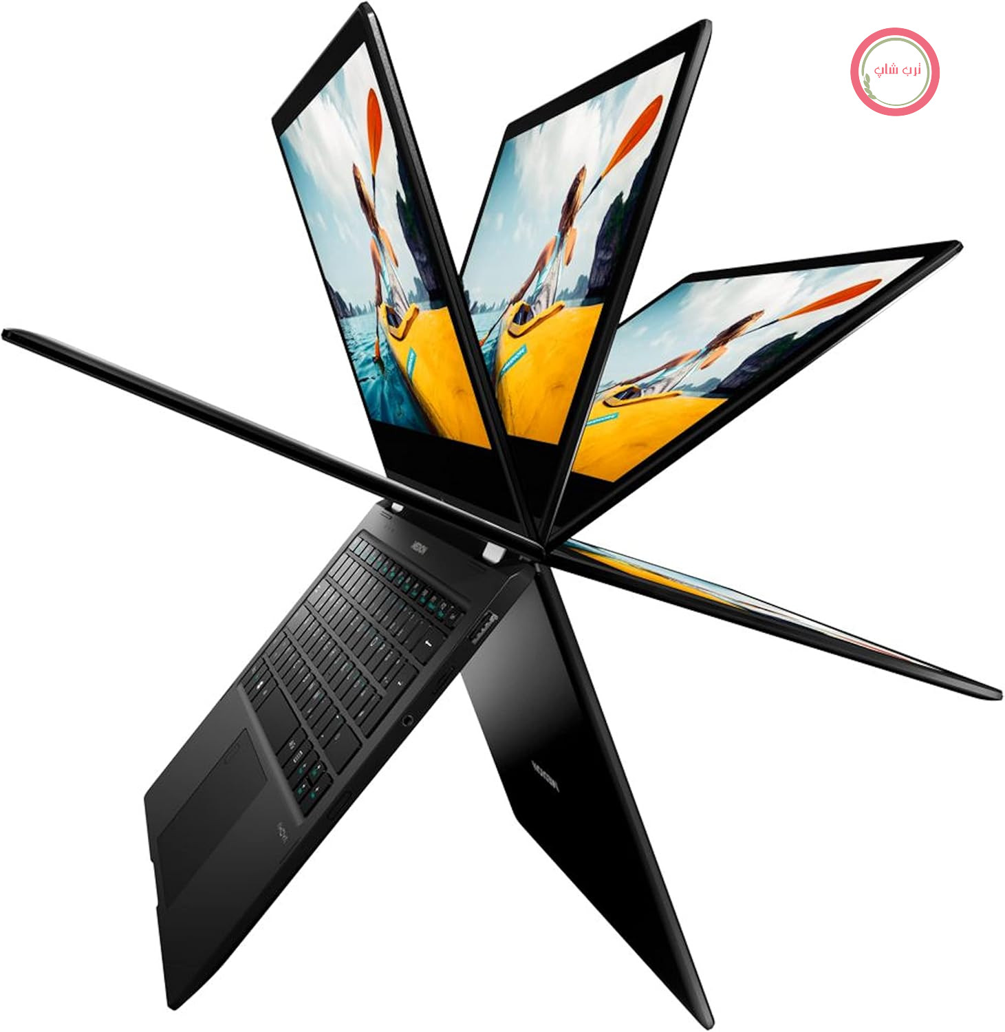 لپ‌تاپ تبدیل‌پذیر ۱۳.۳ اینچ مدیون آلمان MEDION E3222 لمسی فول اچ‌دی با Pentium N5000