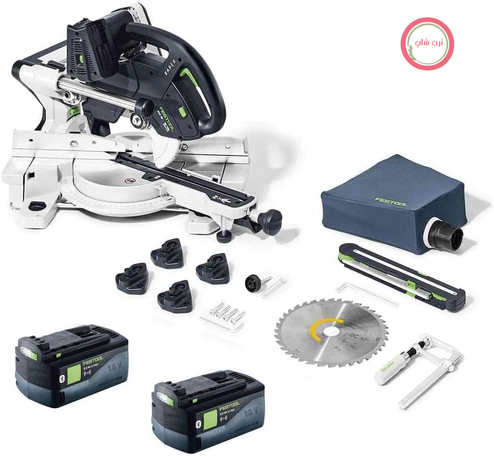 اره فارسی بر ترکیبی  شارژی فستول آلمان Festool KSC 60 EB-Basic KAPEX 18 V / 36 V 216 mm بدون جاروبک + 2 عدد باتری 5.0 Ah - بدون شارژر
