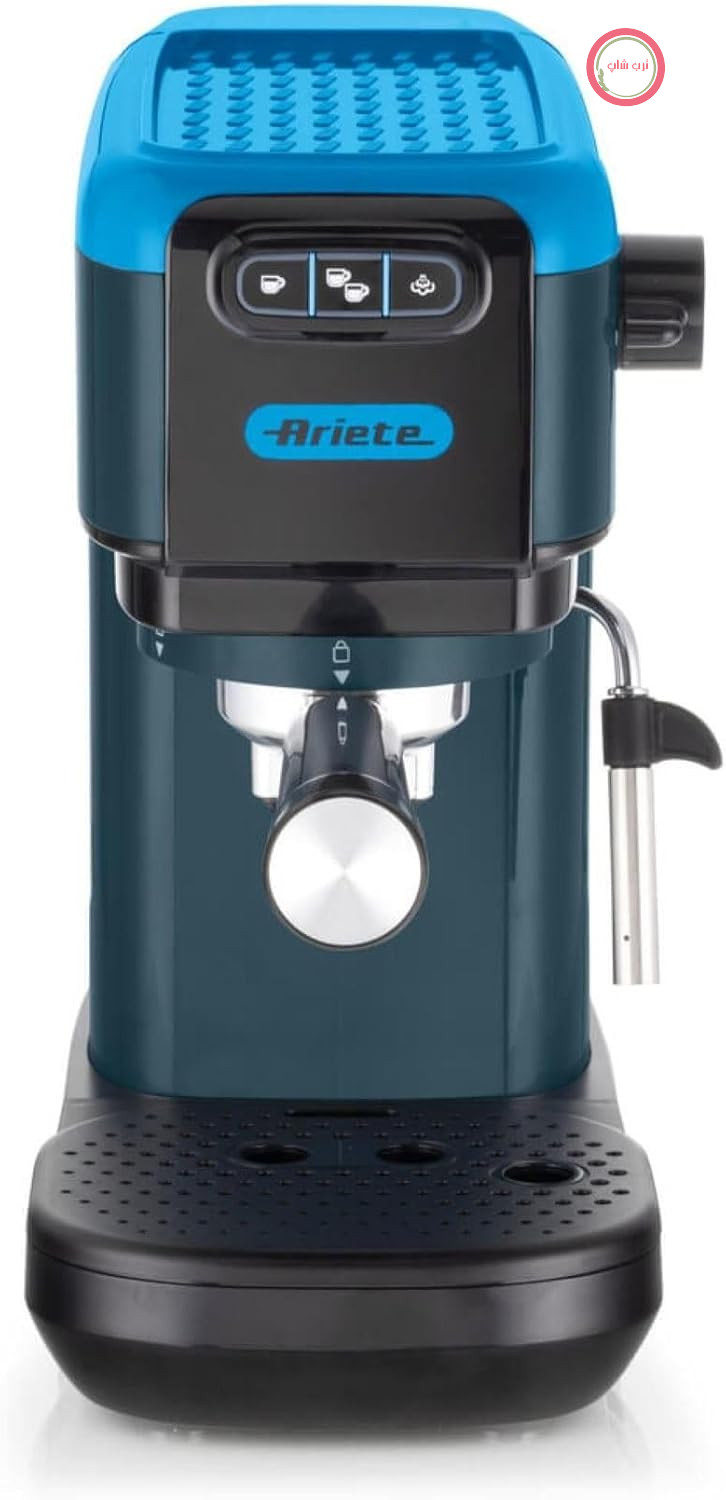 دستگاه اسپرسوساز Ariete 1399 مدل Mango Yellow، برای قهوه آسیاب شده و کپسول‌های ESE، 1300 وات، ظرفیت 1.1 لیتر، فشار 15 بار، فیلتر 1، 2 فنجان و کپسول‌های ESE، کاپوچینو، زرد