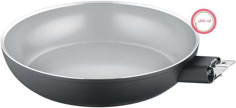 ماهیتابه برندس آلمان یونیورسال 20 سانتی‌متری با دسته جداشونده - مناسب برای فر، روکش نچسب بادوام، بدون PFAS و PTFE، مناسب برای انواع اجاق گاز از جمله اجاق القایی - سری Berndes b.perfect