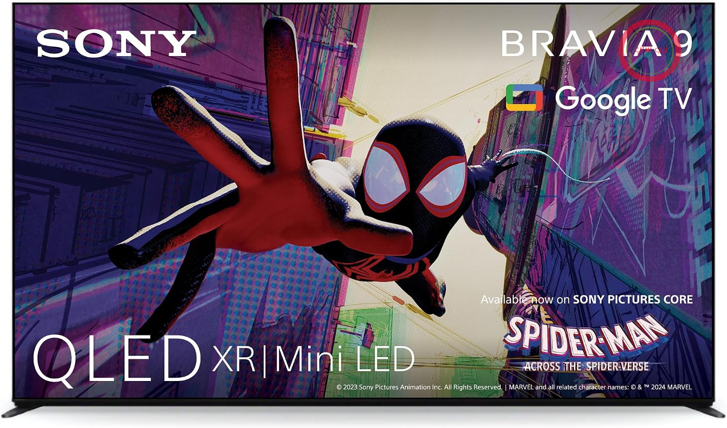 تلویزیون هوشمند ۶۵ اینچی سونی BRAVIA 9 QLED (XR | Mini LED) با کیفیت ۴K HDR و پشتیبانی از گوگل | ویژگی‌های بازی، IMAX Enhanced، Dolby Vision Atmos، Chromecast، AirPlay، نرخ نوسازی ۱۲۰ هرتز K65XR90