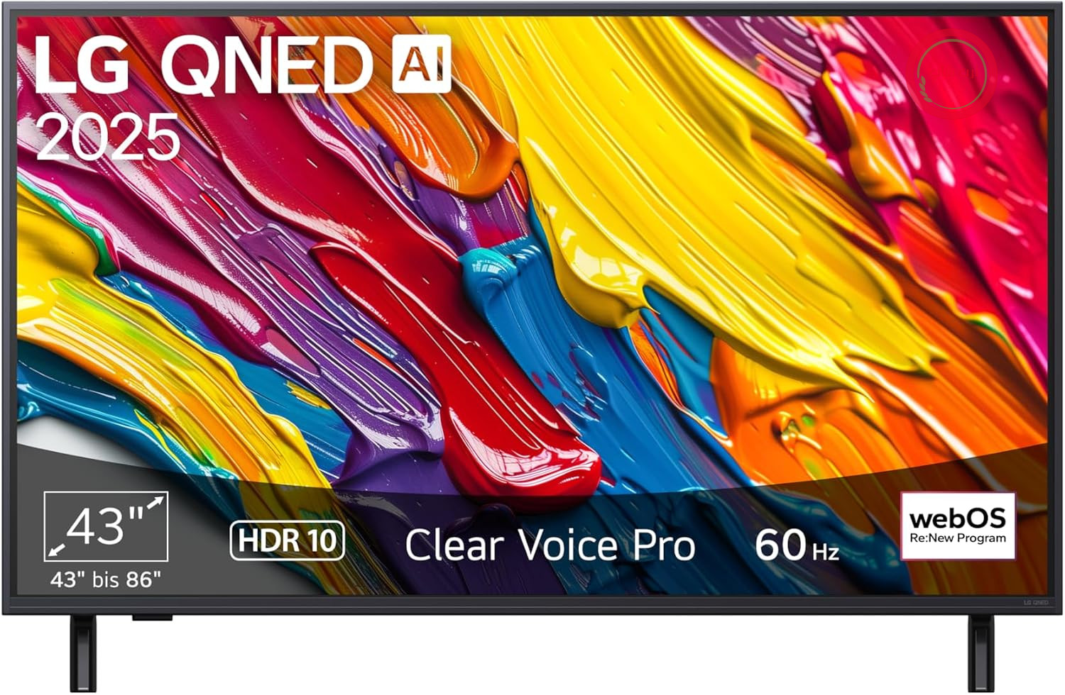 تلویزیون ال جی 43QNED82A6B 43 اینچ 4K QNED AI