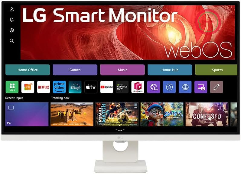 مانیتور هوشمند ال‌جی مدل 32U721SA-W.AEU، 32 اینچ، وضوح 4K UHD (3840x2160)، HDR10، DCI-P3 90٪