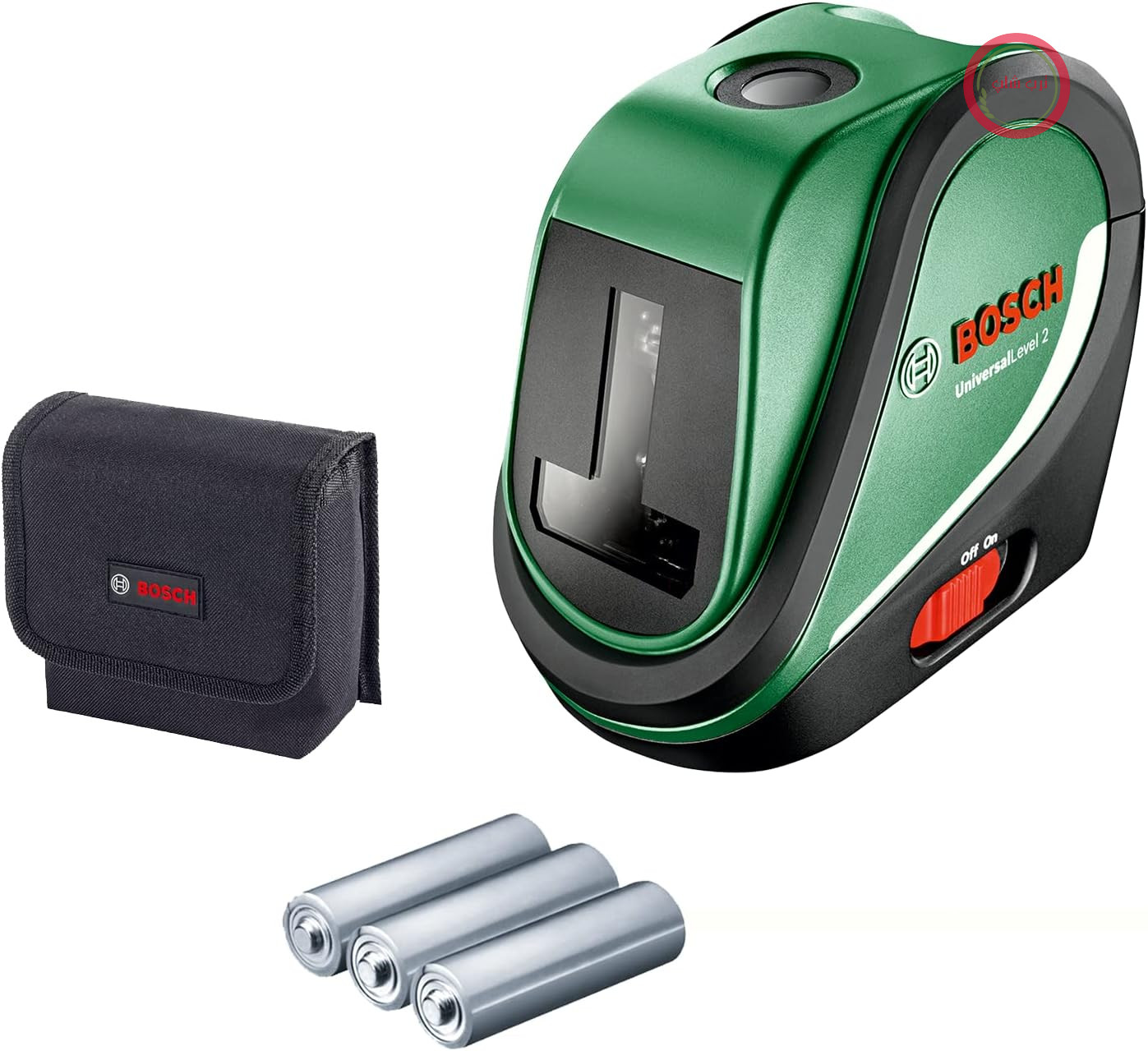 تراز لیزری خط‌کشی بوش آلمان Bosch مدلUniversalLevel 2 (3 عدد باتری قلمی، در کیف نرم)