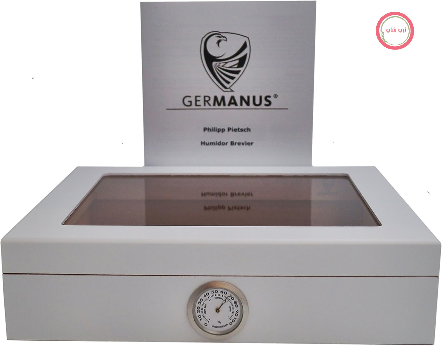 GERMANUS Cigar Humidor Mensalla حدودا. 30 سیگار سفید