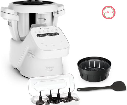 غذا ساز ماشین آشپزخانه مولینکس فرانسه Moulinex مدل HF8401F1 – ظرفیت ۳ لیتر، ۱۴ عملکرد