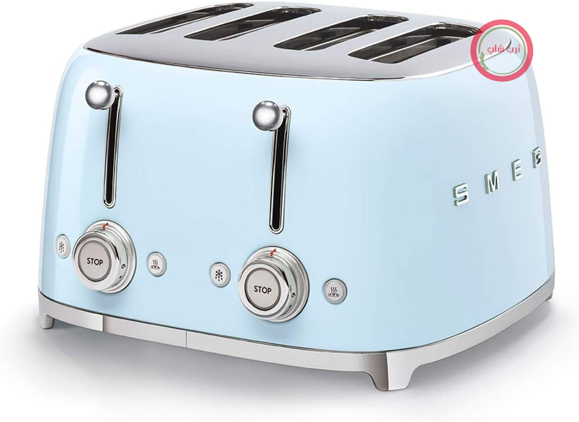 توستر اسمگ ایتالیا Smeg مدل TSF03PBEU آبی چهار اسلات